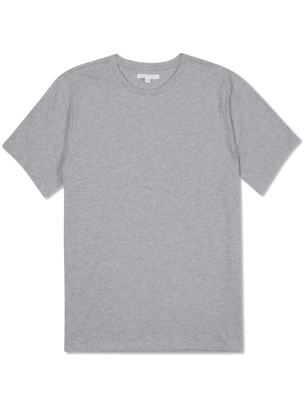 Men's Invincible Short Sleeve Crew neck t-shirt in grey, front view.