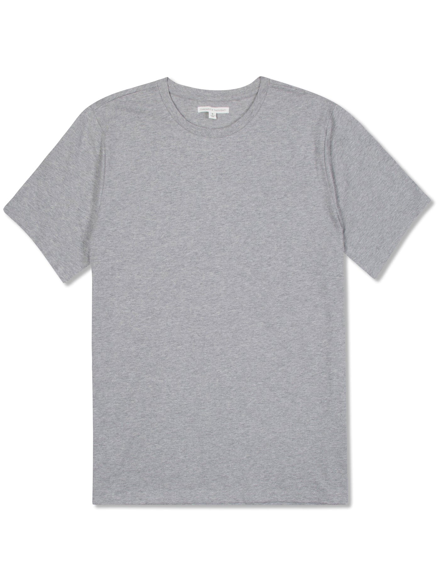 Men's Invincible Short Sleeve Crew neck t-shirt in grey, front view.