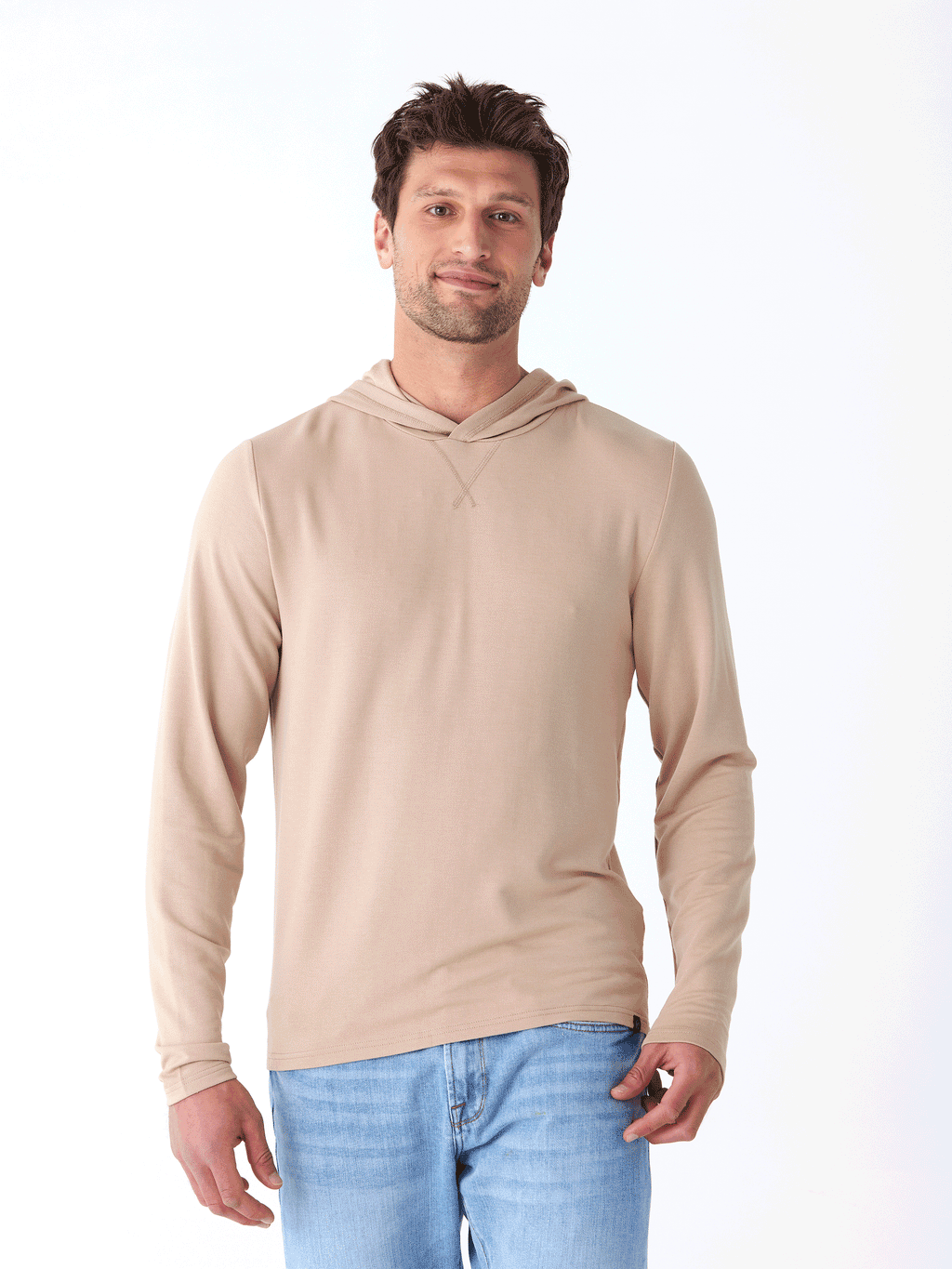 Dex Modal Terry Pullover Hoodie - Men's Athletic Fit Sweatshirt