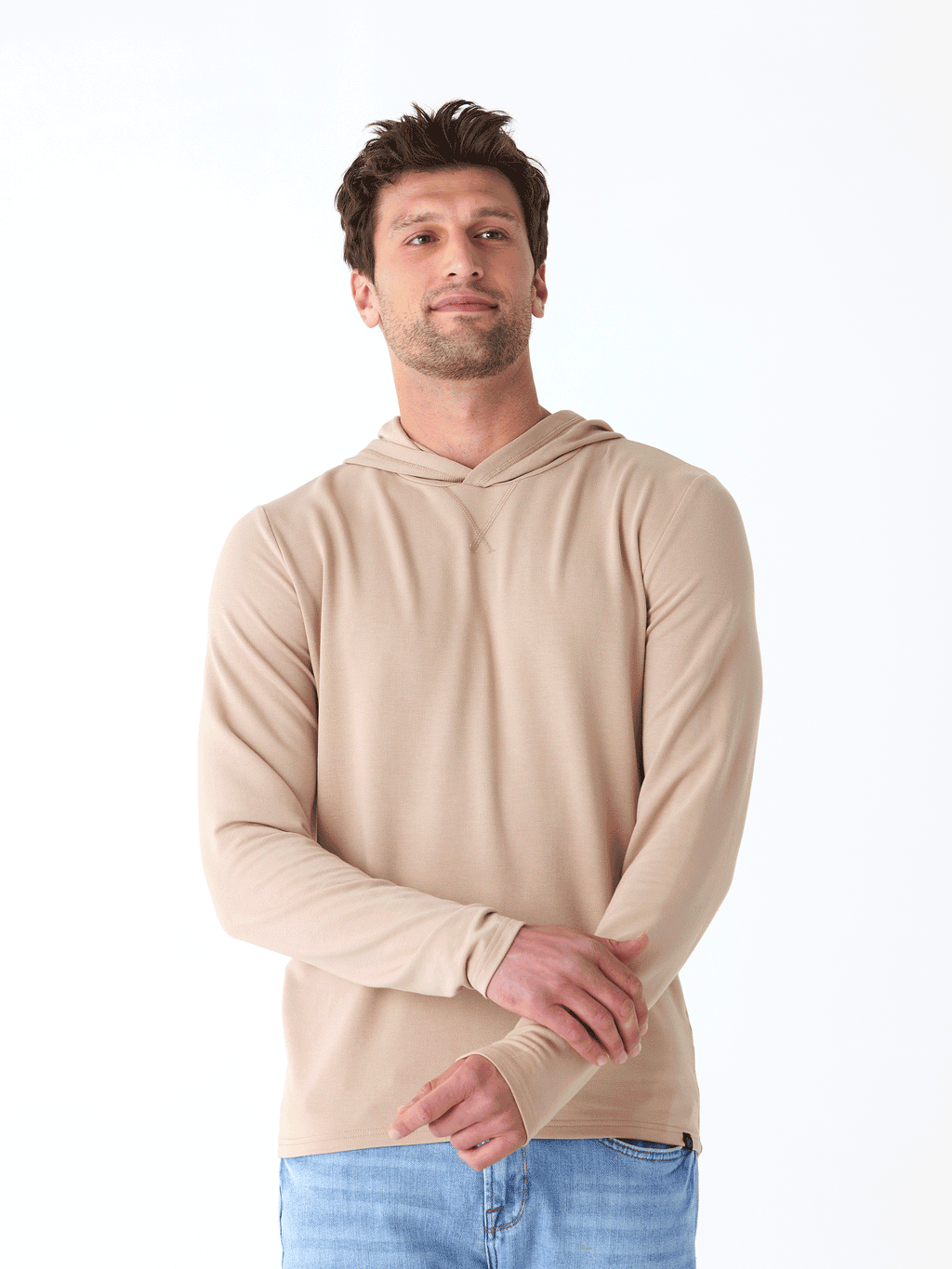 Dex Modal Terry Pullover Hoodie - Men's Athletic Fit Sweatshirt
