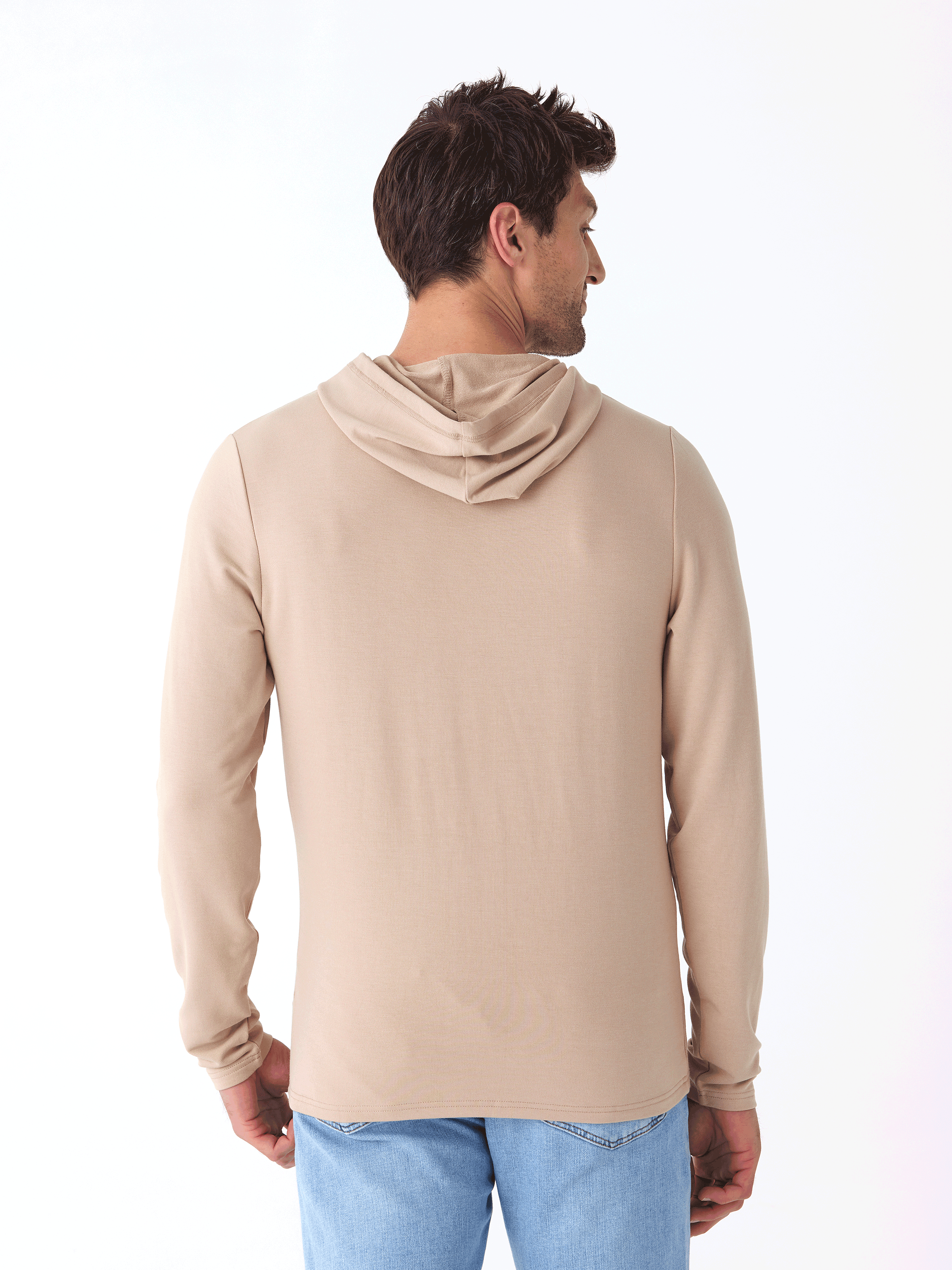 Dex Modal Terry Pullover Hoodie - Men's Athletic Fit Sweatshirt
