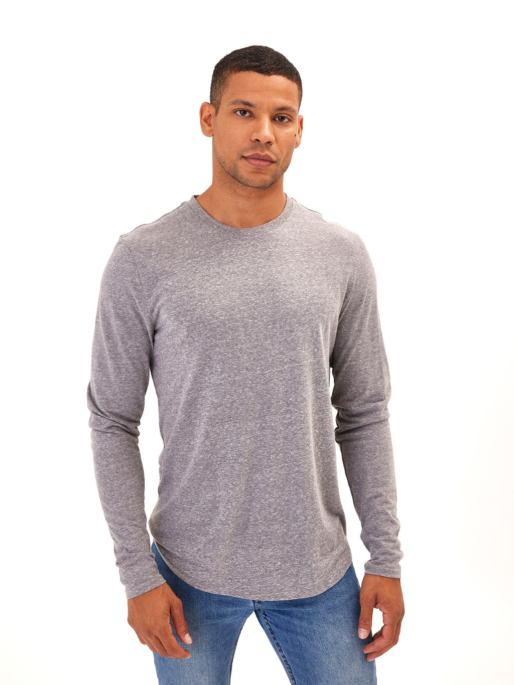 Kye Triblend Long Sleeve Crew Neck Tee – Soft Everyday Essential