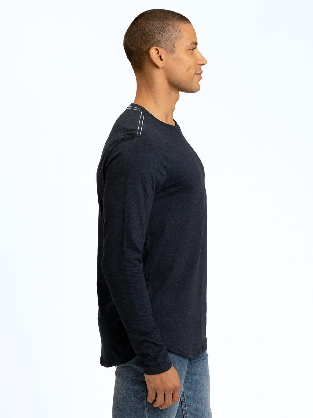 Kye Triblend Men’s Long Sleeve Crew Tee - Minimalist Athleisure