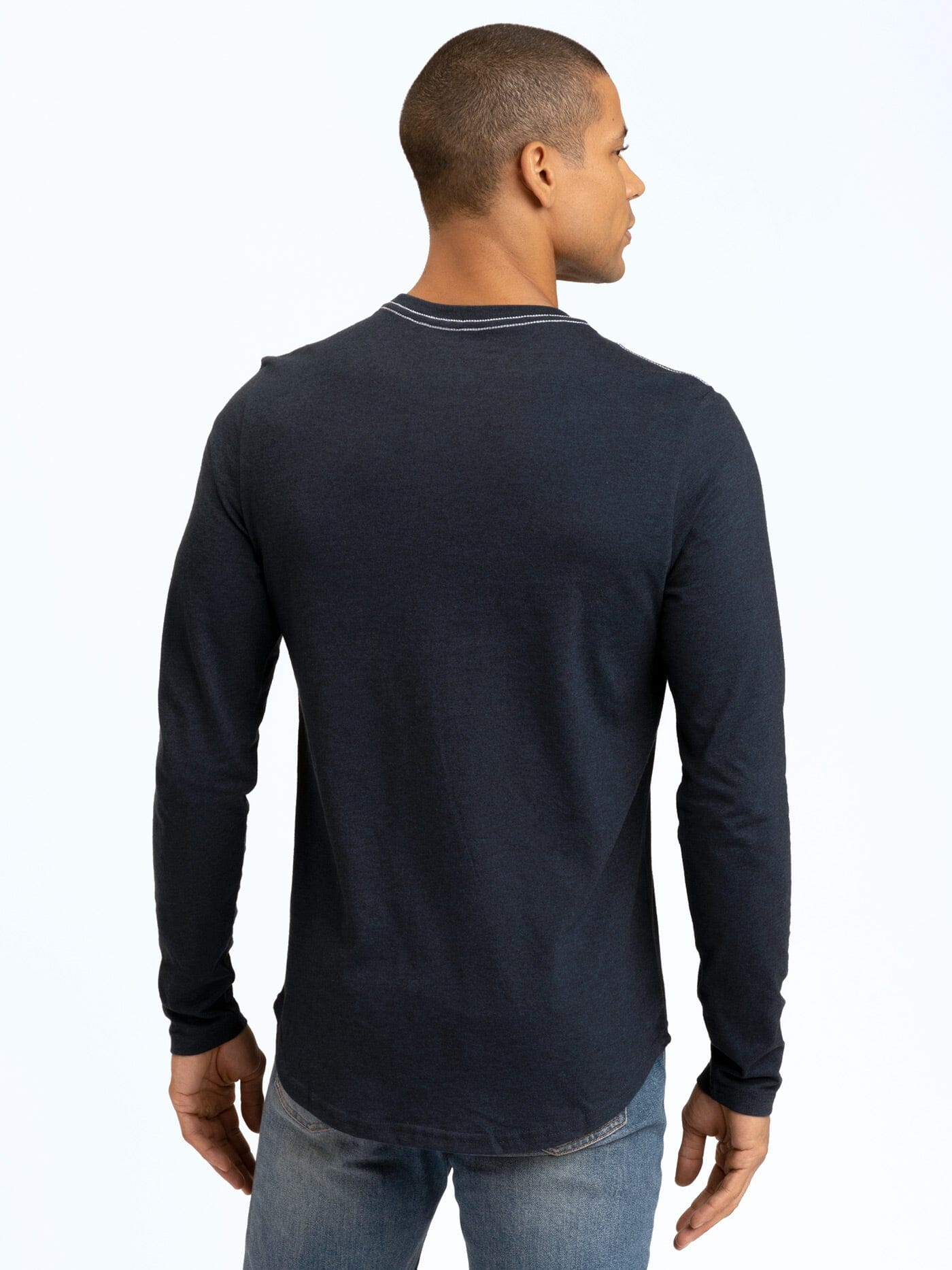 Kye Triblend Men’s Long Sleeve Crew Tee - Minimalist Athleisure