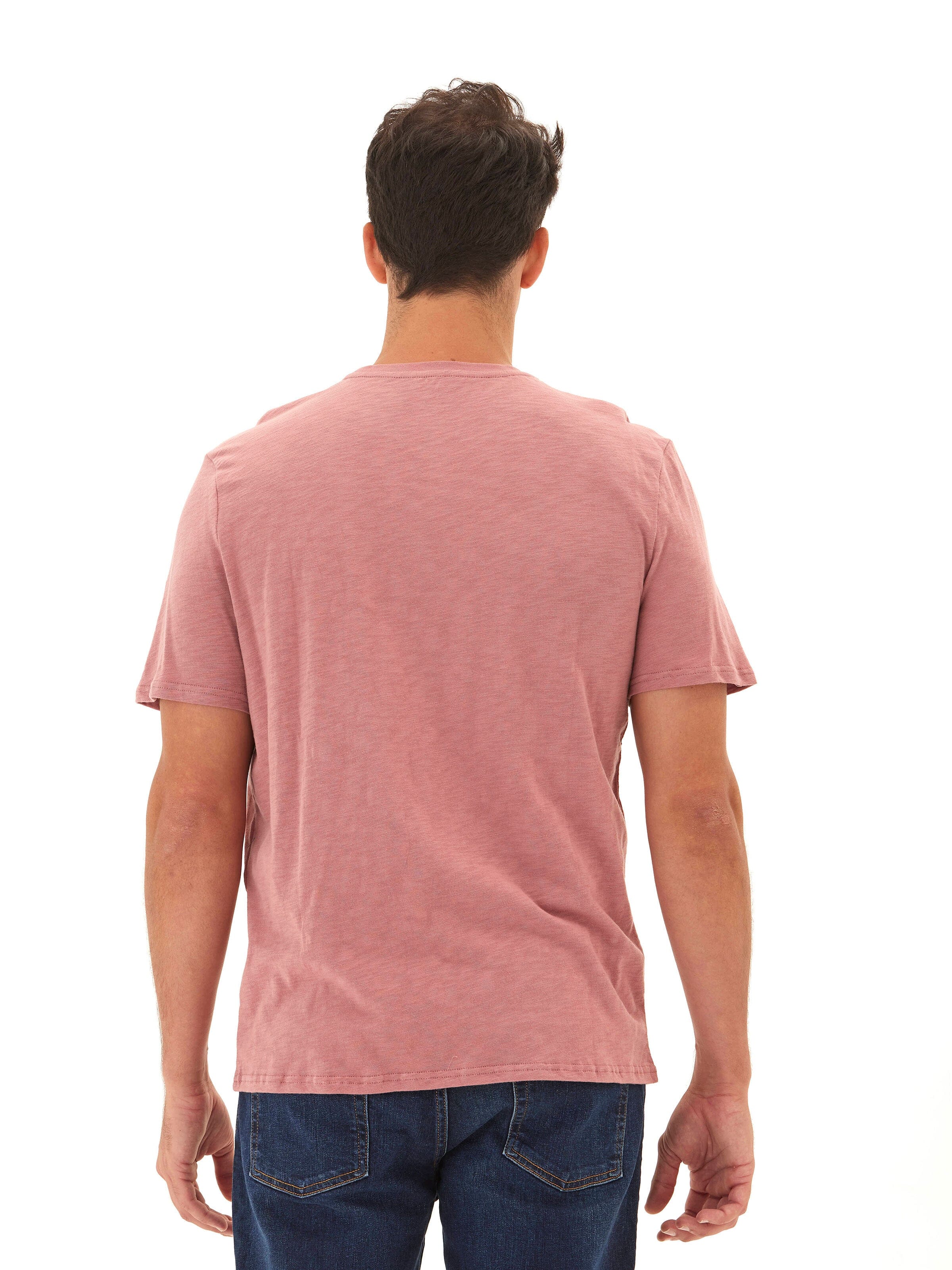 Men's Organic Cotton Slub Jersey Crew Neck Pocket Tee