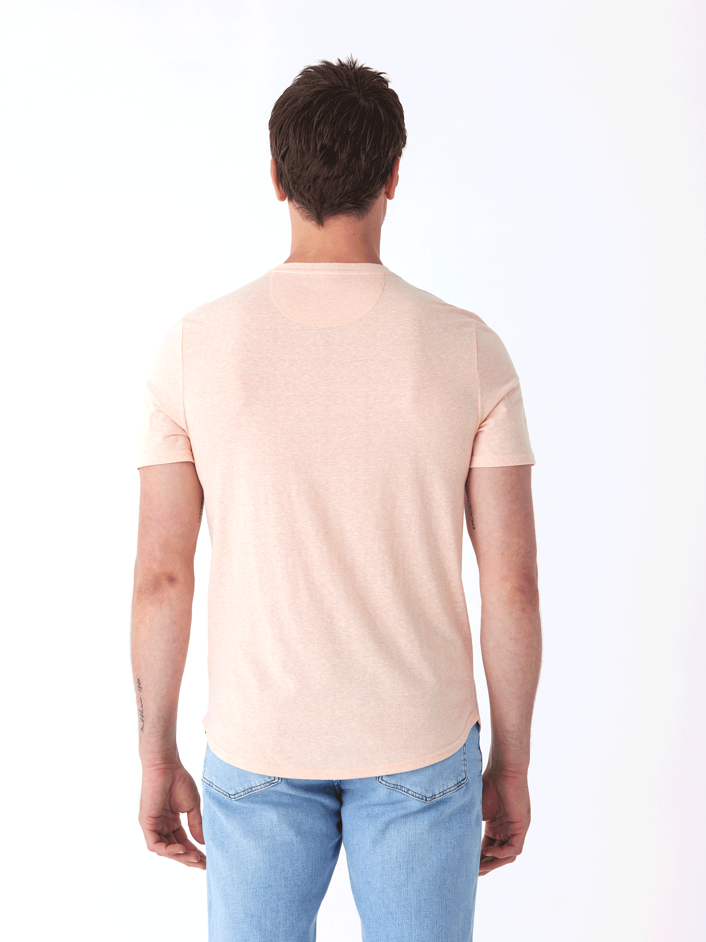 Baseline Short Sleeve Triblend Henley Shirt - Classic Comfort Fit