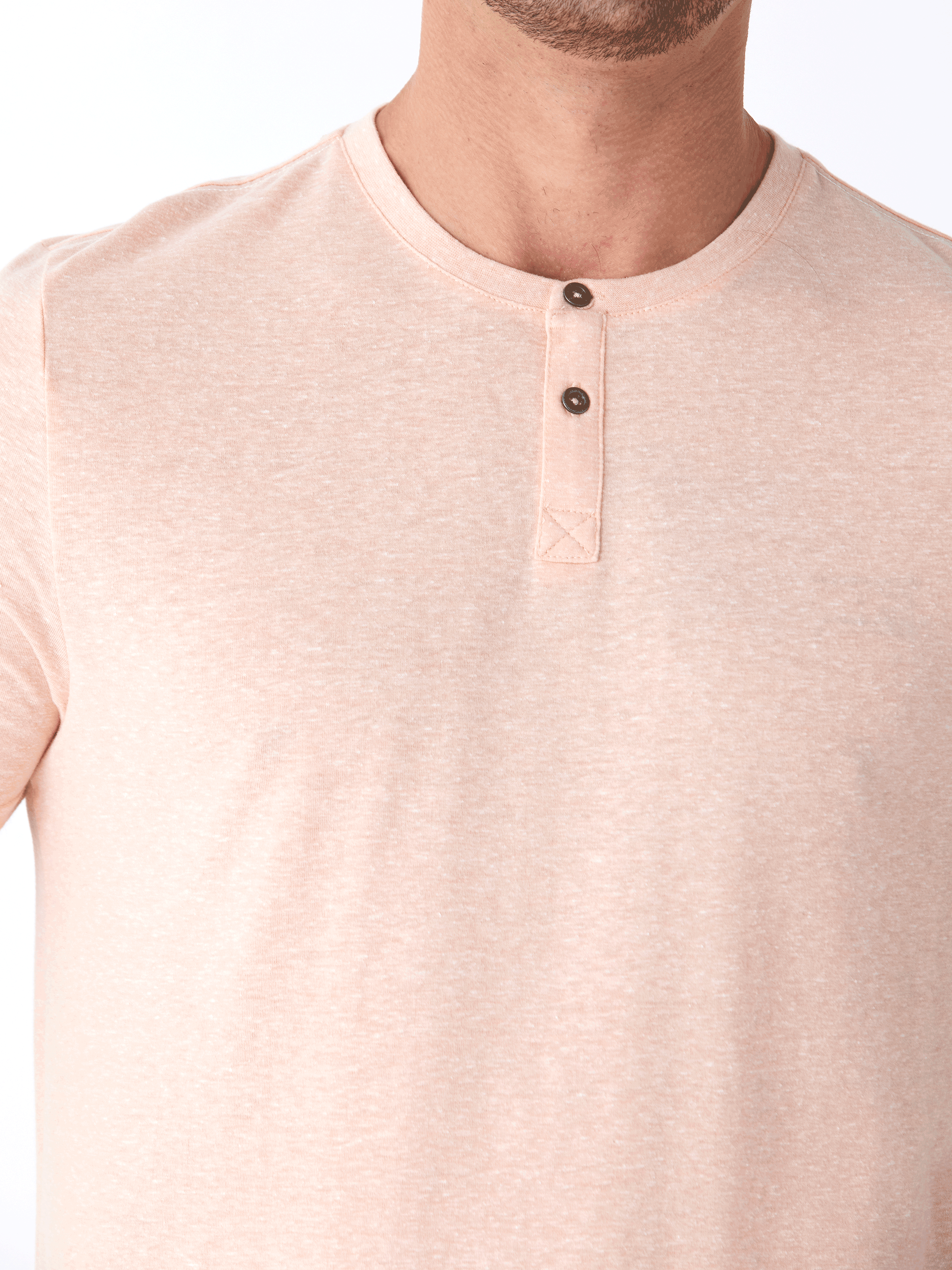 Baseline Short Sleeve Triblend Henley Shirt - Classic Comfort Fit