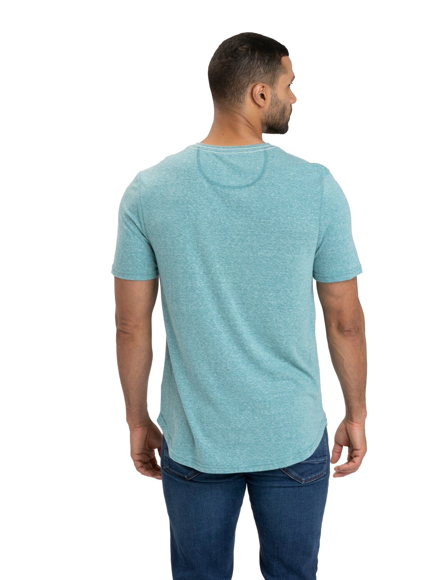 Baseline Short Sleeve Triblend Henley Tee