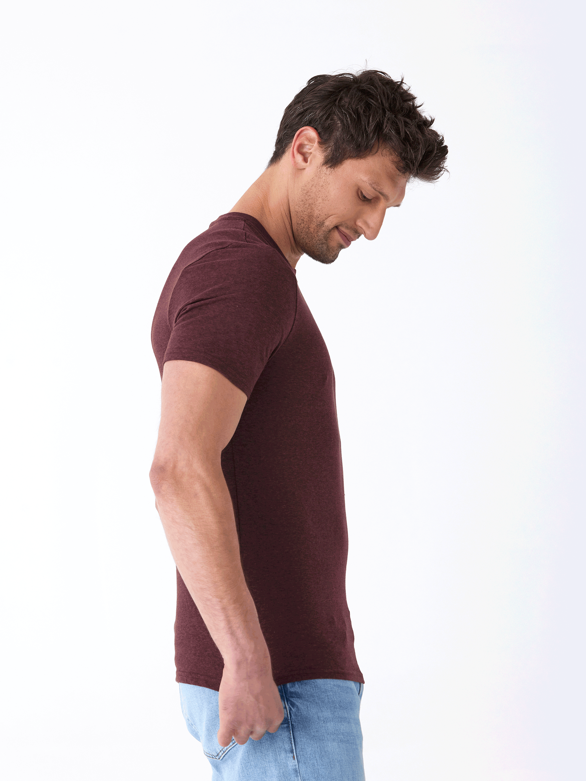 Triblend Graphic Tee for Men - Casual Coastal Style