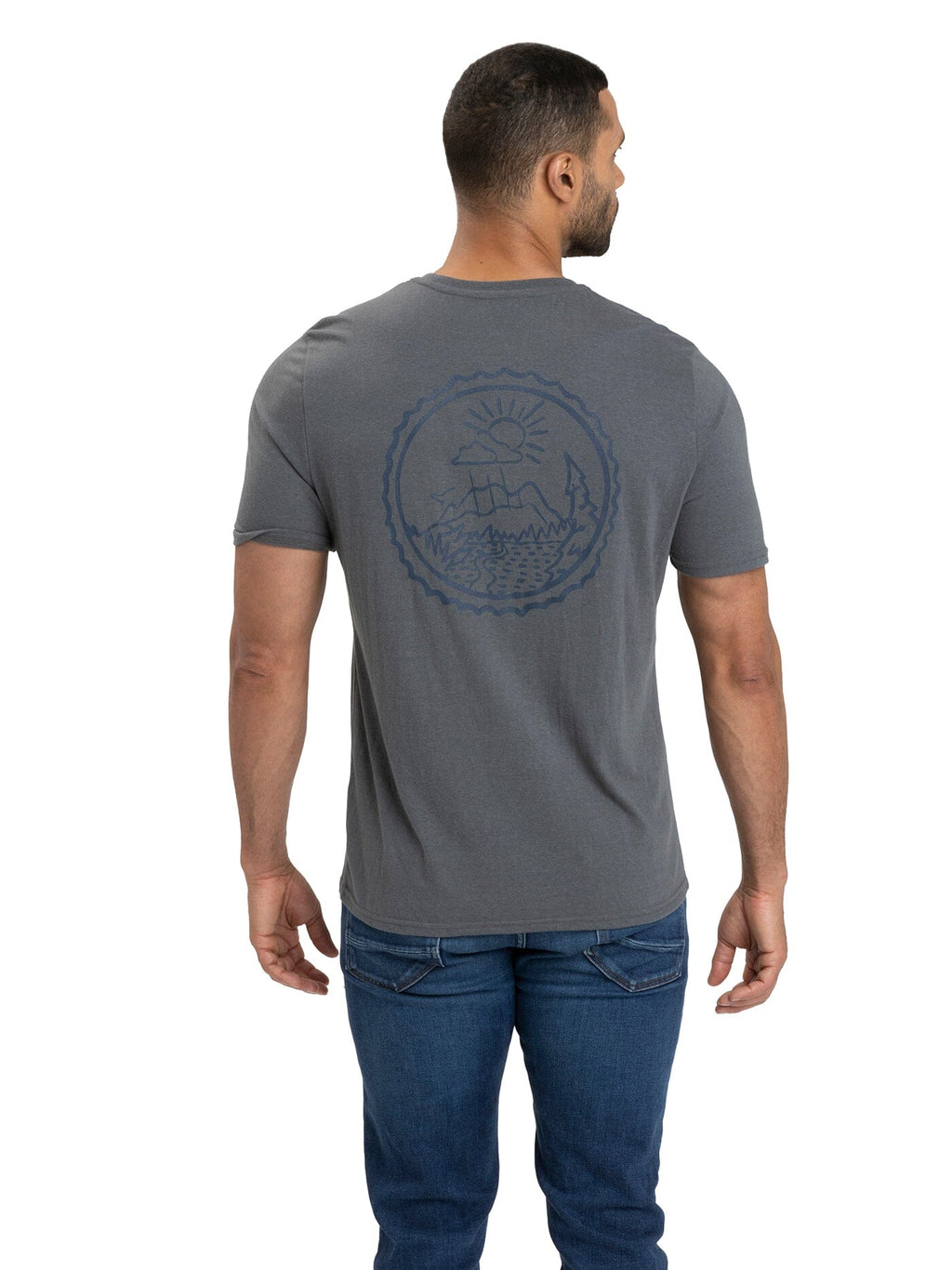Triblend Graphic Tee with Hand Drawn Art - Soft Everyday Fit