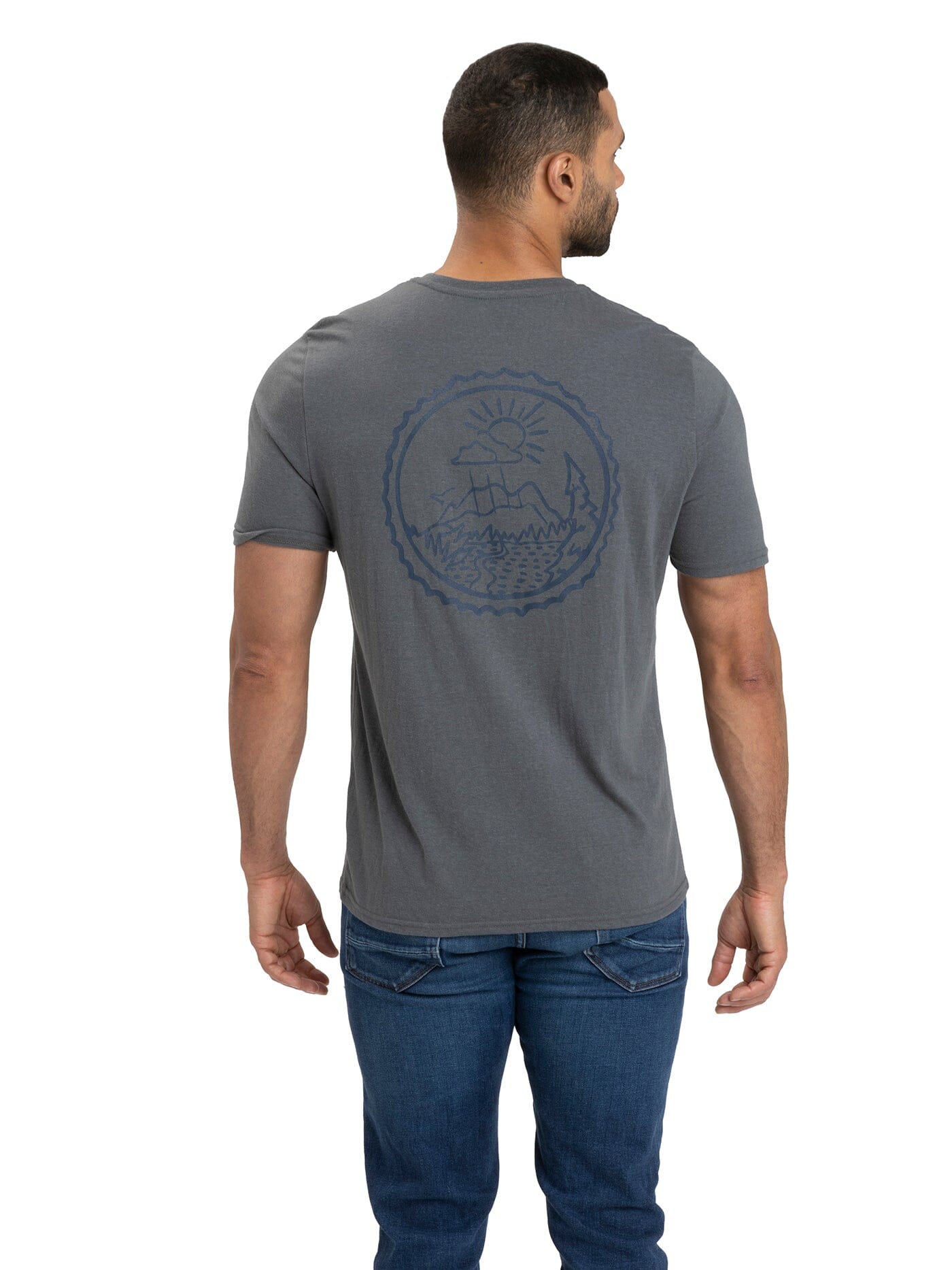 Triblend Graphic Tee with Hand Drawn Art - Soft Everyday Fit