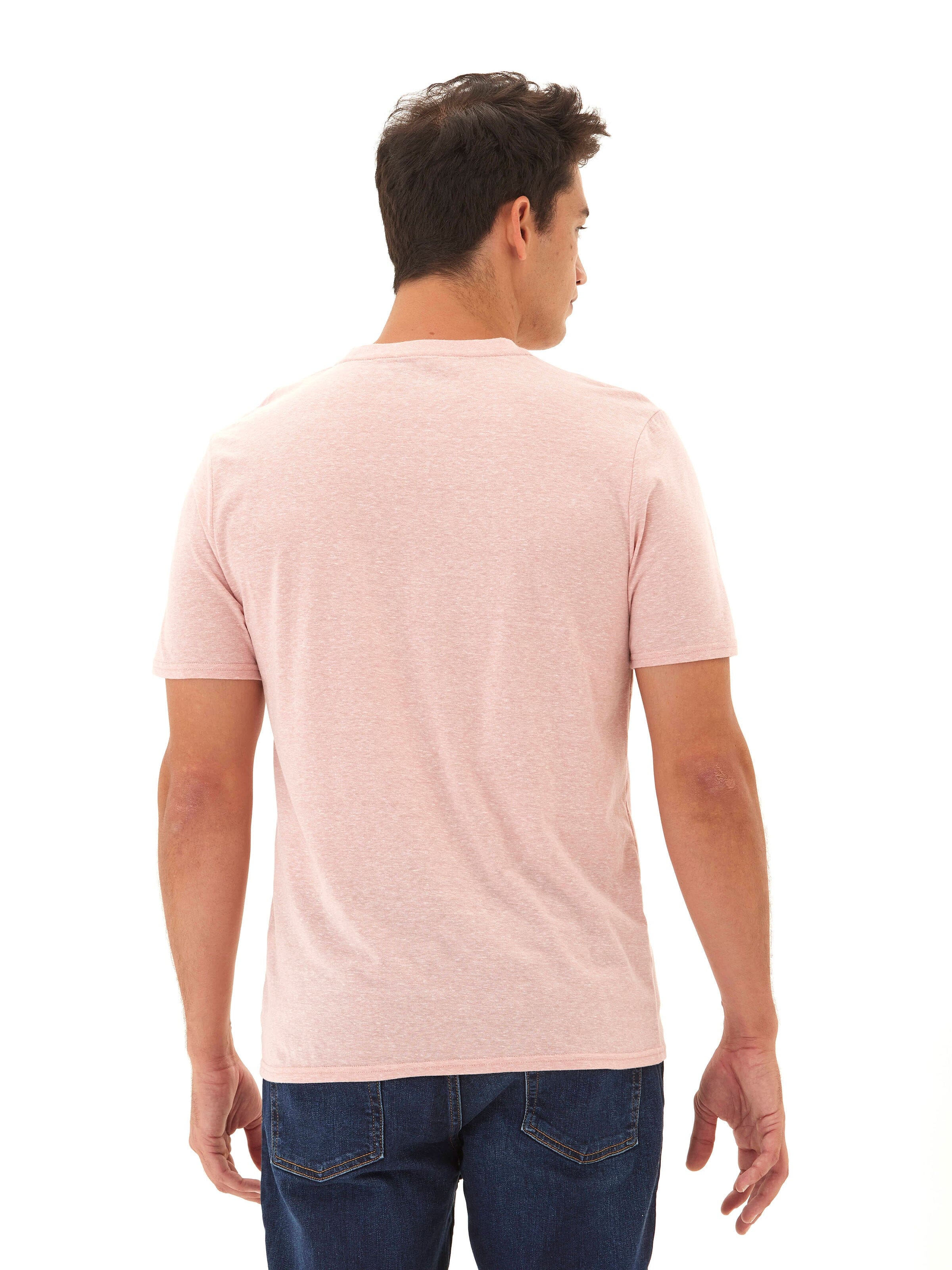 Men's Toucan Embroidery Tee - Minimalist Casual Knit T-Shirt