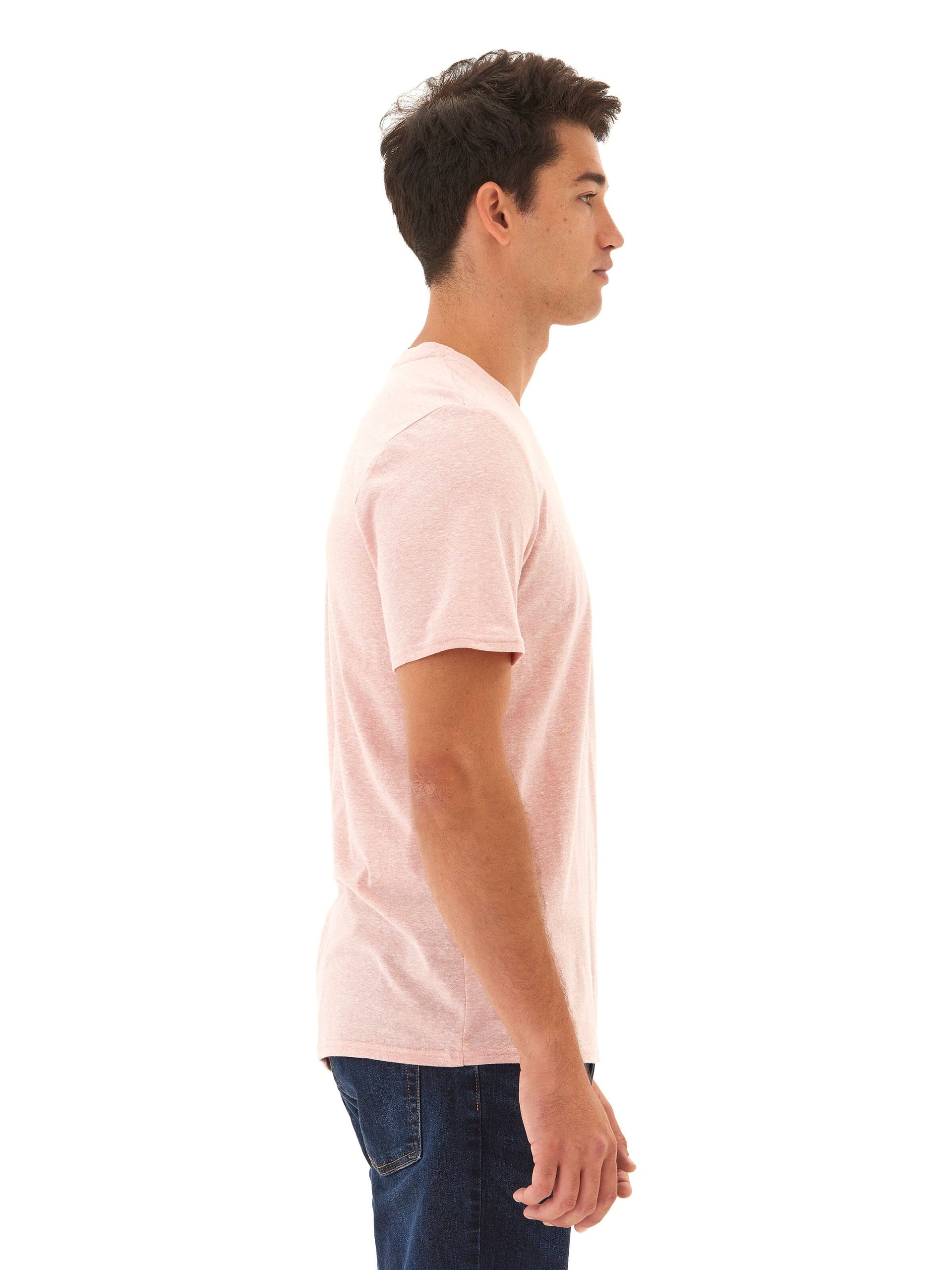 Men's Toucan Embroidery Tee - Minimalist Casual Knit T-Shirt