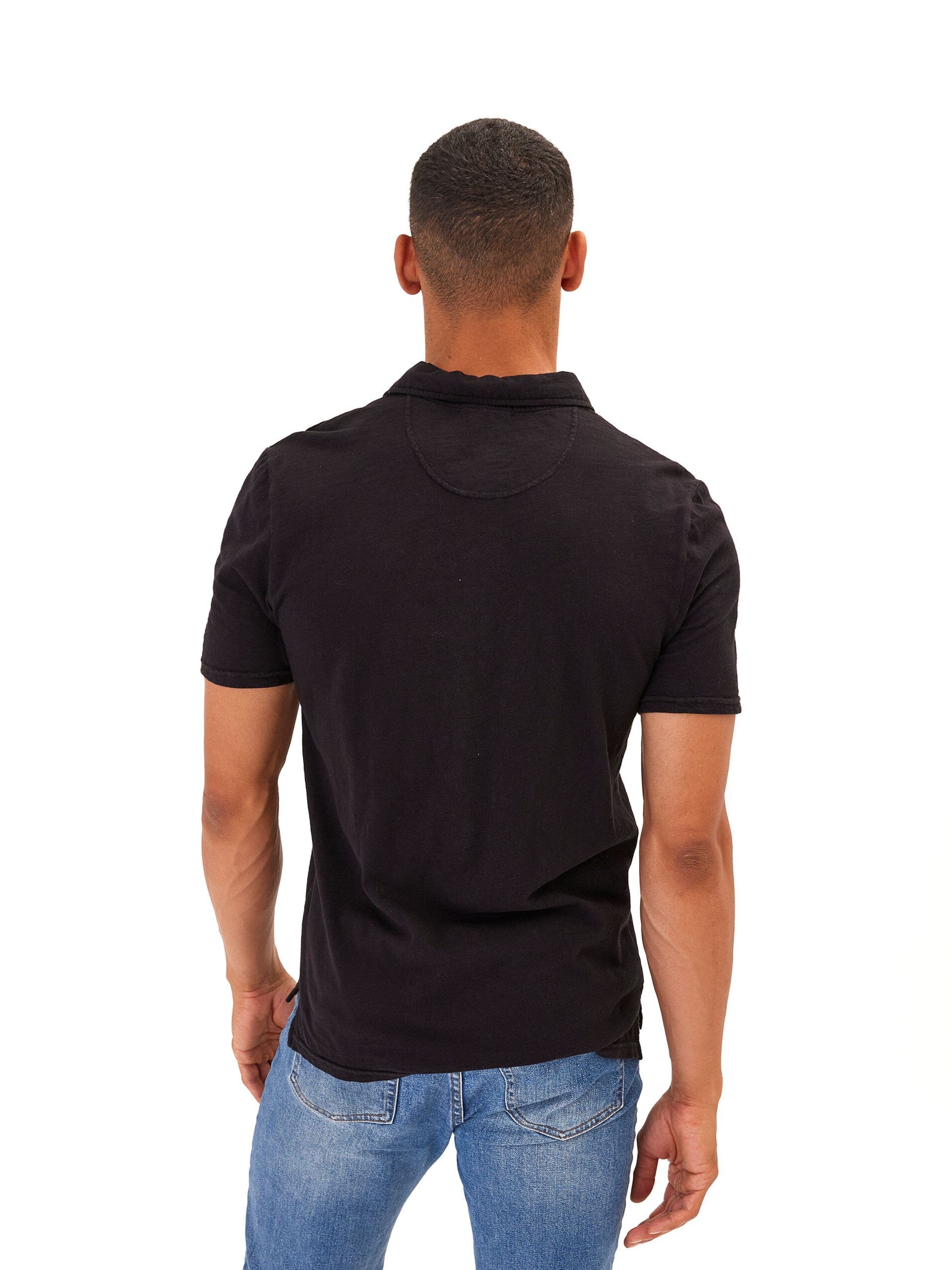 Essential Organic Cotton Slub Jersey Polo Shirt