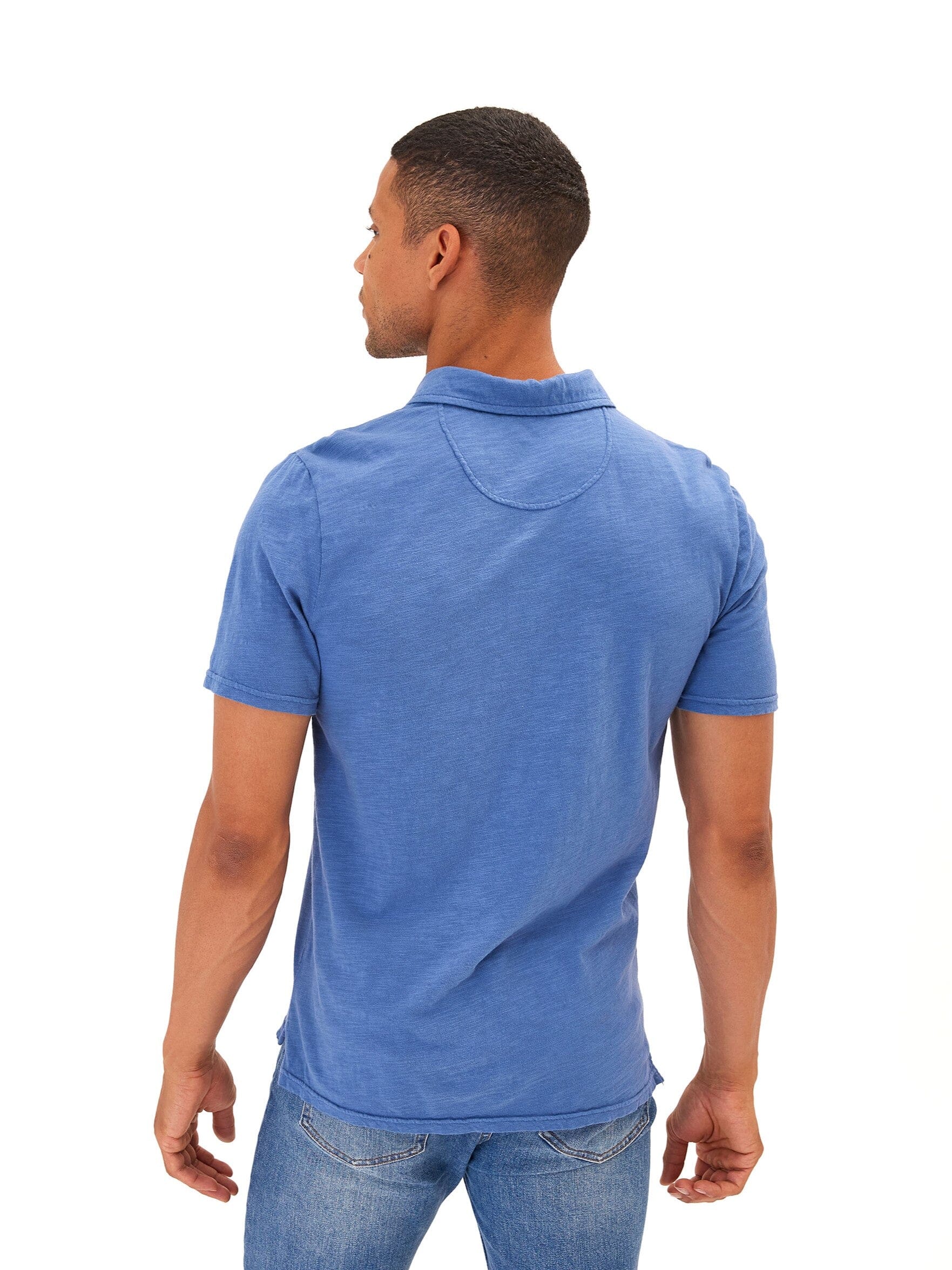 Organic Cotton Slub Jersey Polo Shirt for Men and Women