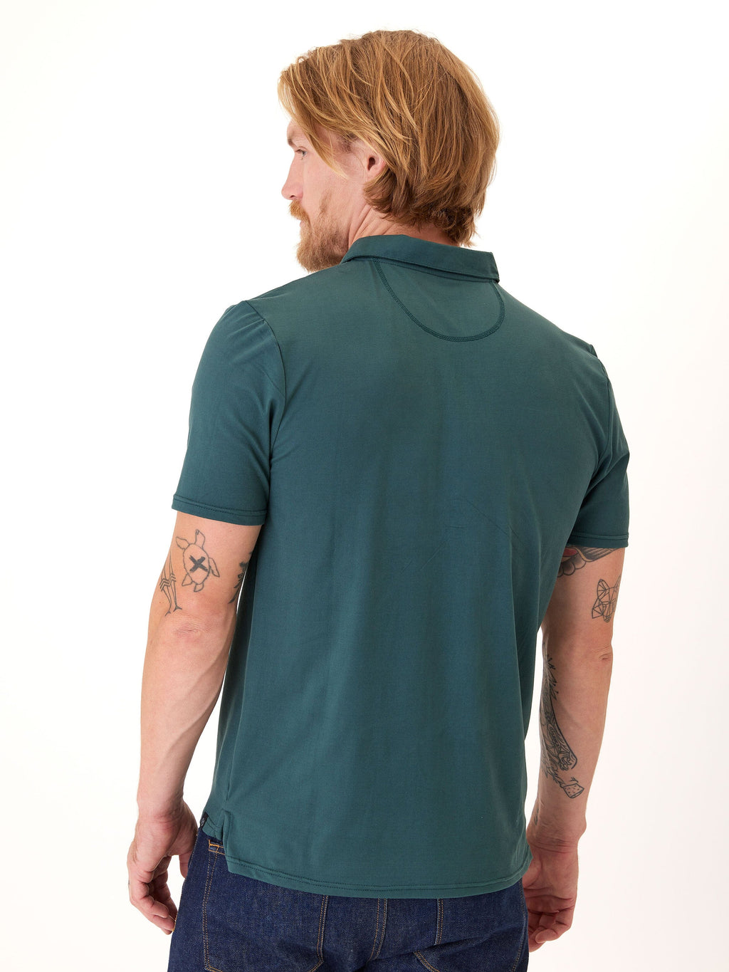 Henrique Luxe Jersey Polo Shirt - Minimalist Solid Knit Top