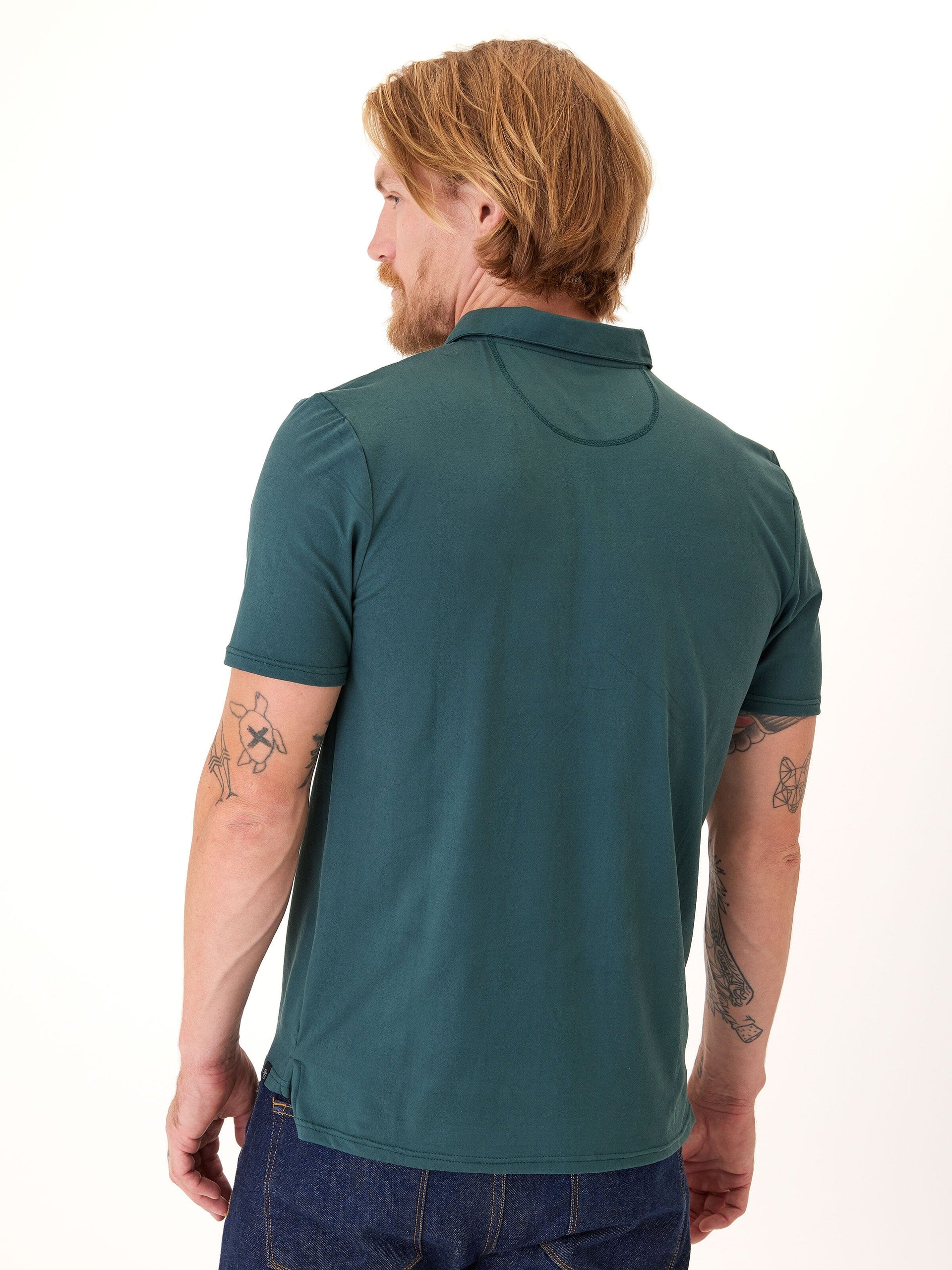 Henrique Luxe Jersey Polo Shirt - Minimalist Solid Knit Top
