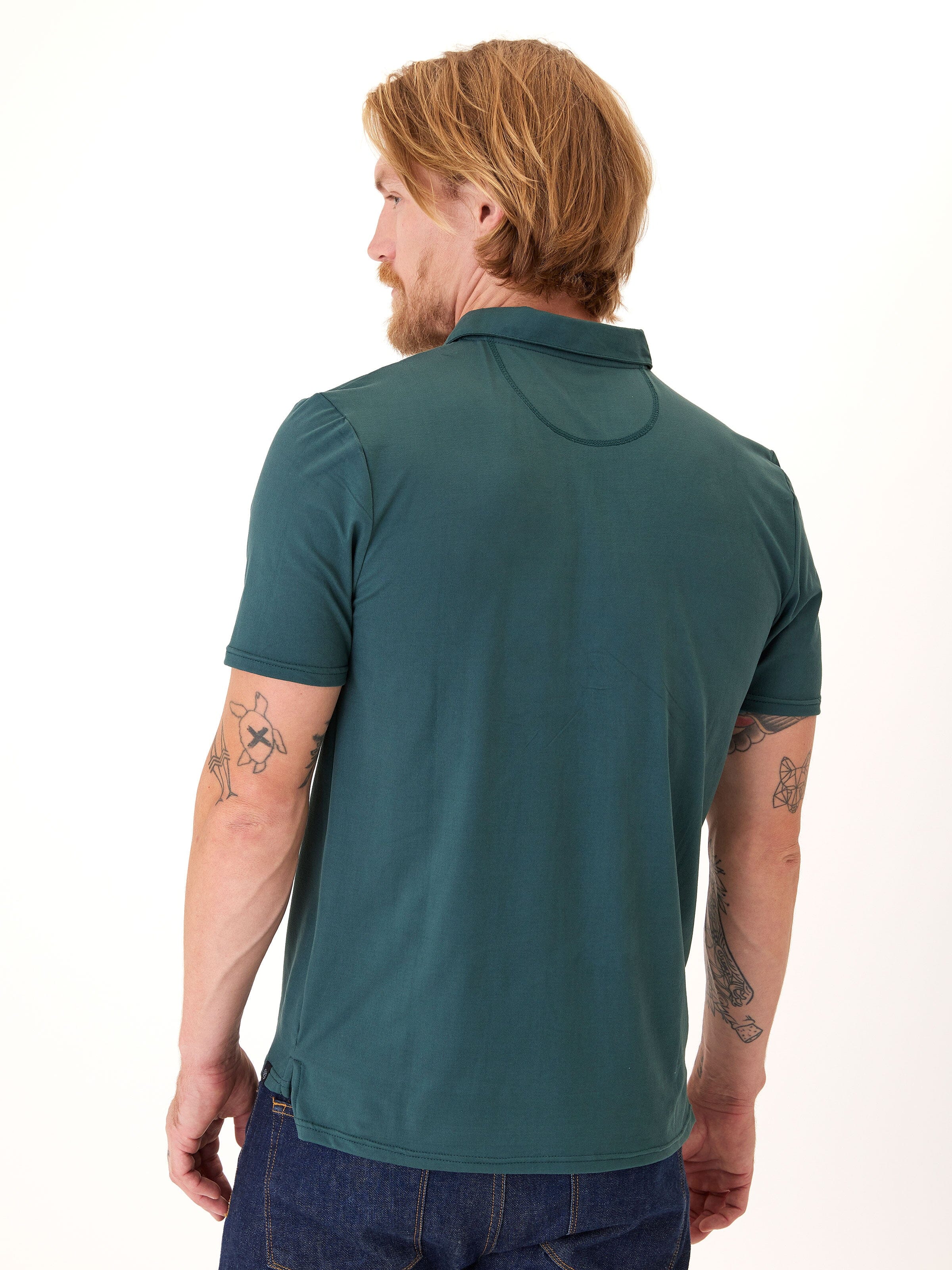 Henrique Luxe Jersey Polo Shirt - Minimalist Solid Knit Top