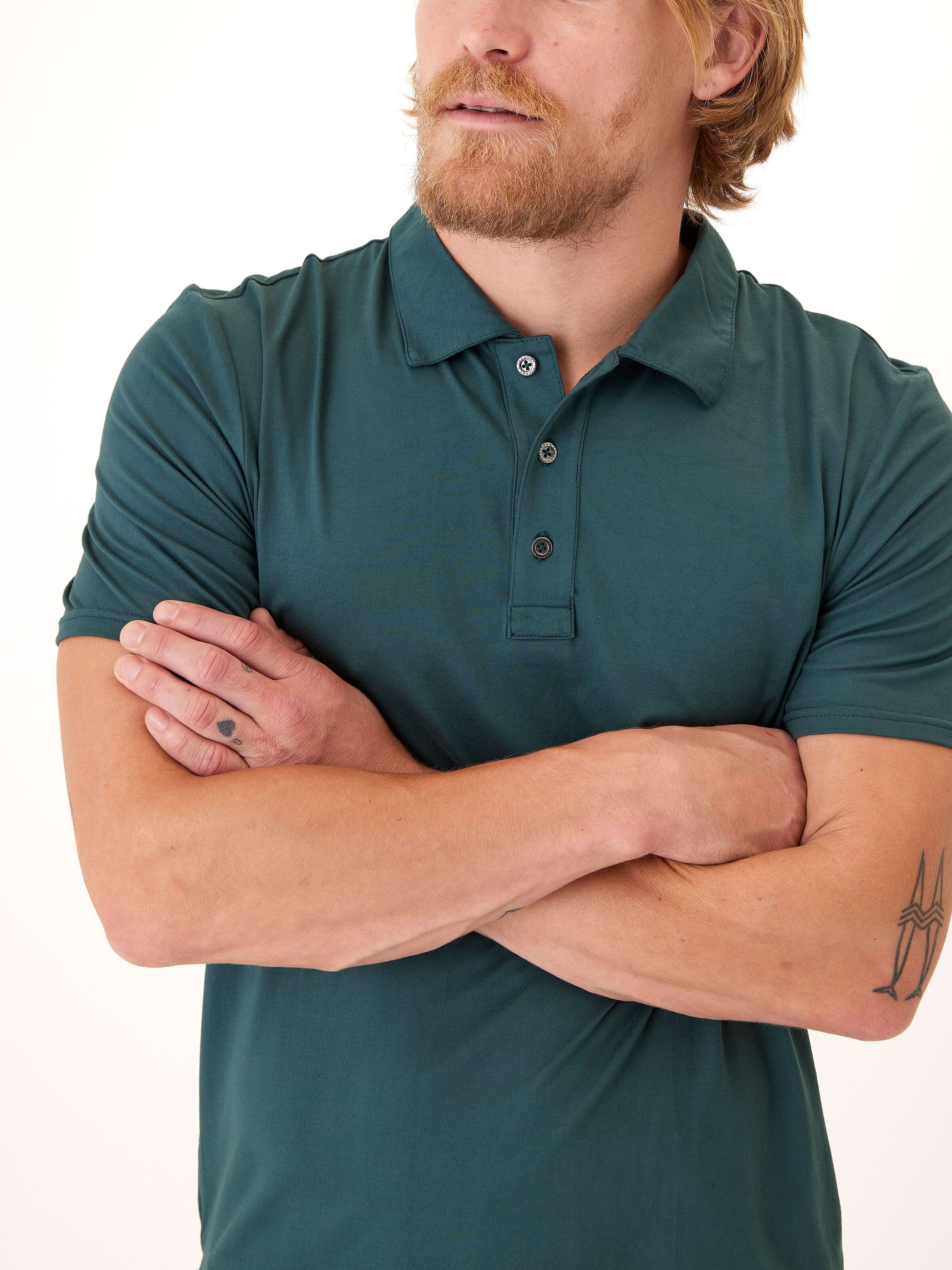 Henrique Luxe Jersey Polo Shirt - Minimalist Solid Knit Top