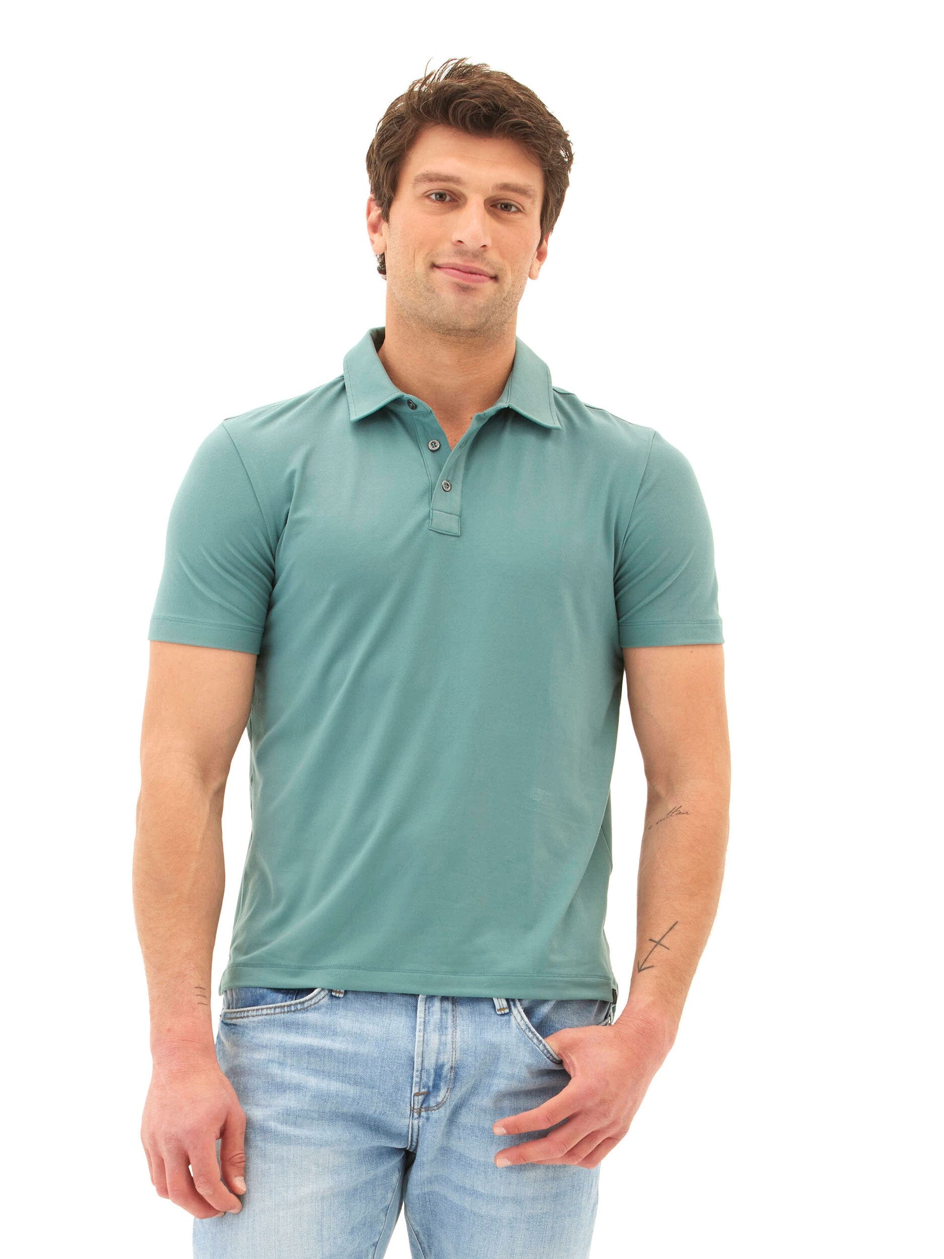 Henrique Luxe Jersey Polo Shirt - Lightweight Breathable Essential