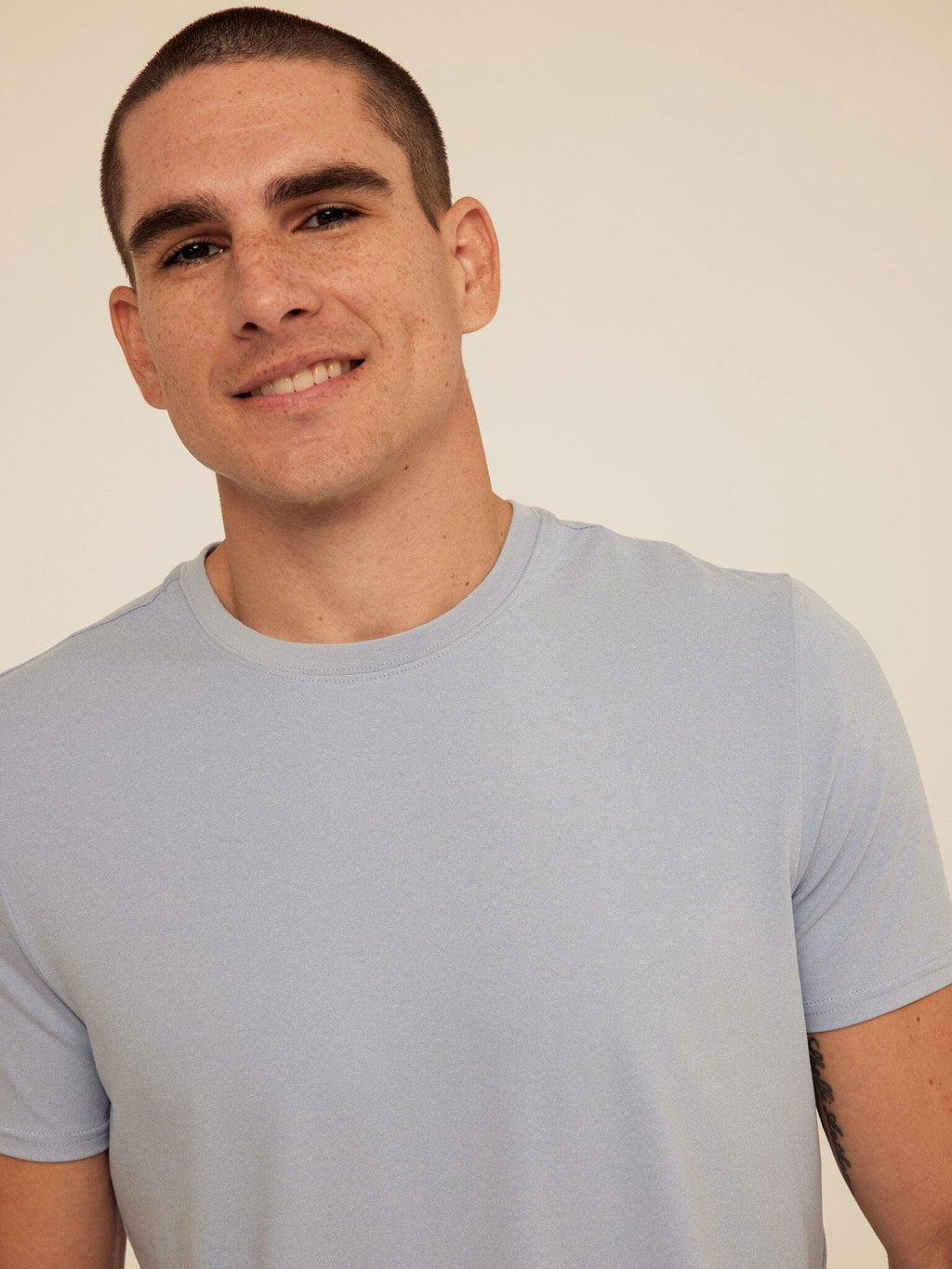 Men's Core Luxe Jersey Crew Neck Tee - Lightweight Everyday Shirt