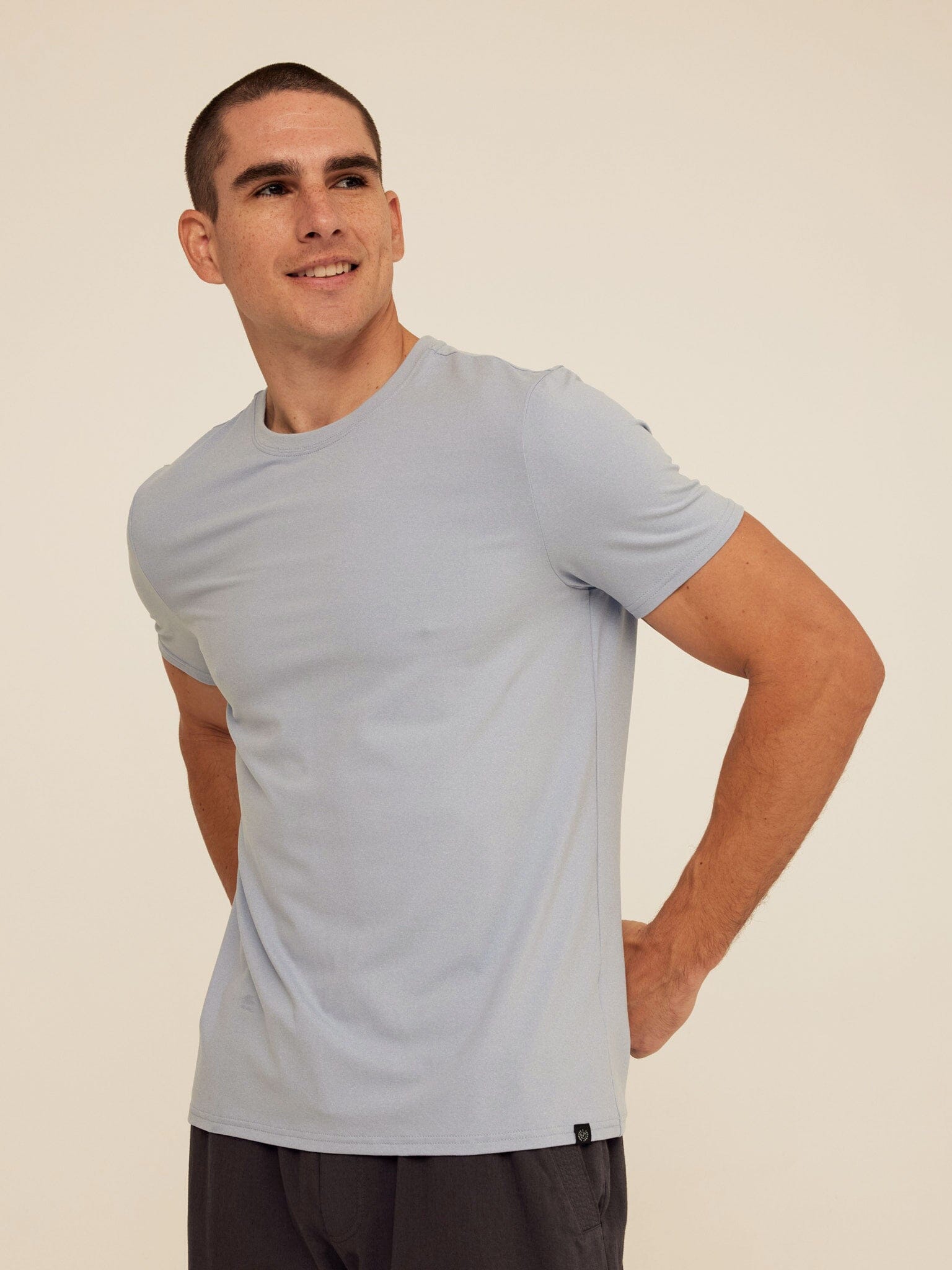 Men's Core Luxe Jersey Crew Neck Tee - Lightweight Everyday Shirt