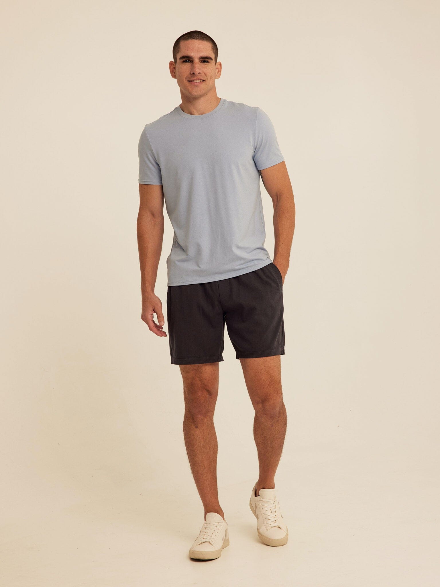Men's Core Luxe Jersey Crew Neck Tee - Lightweight Everyday Shirt