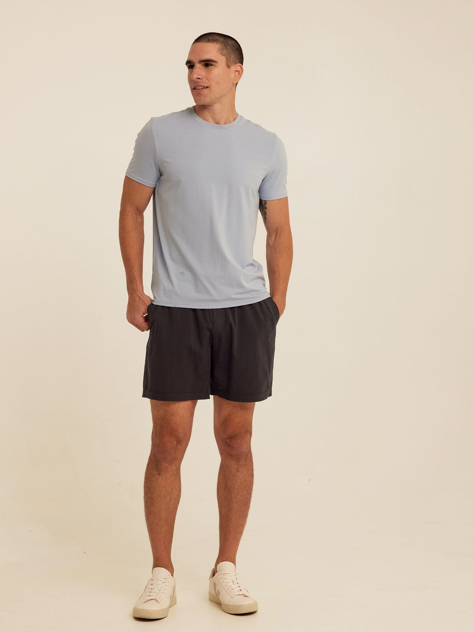 Men's Core Luxe Jersey Crew Neck Tee - Lightweight Everyday Shirt
