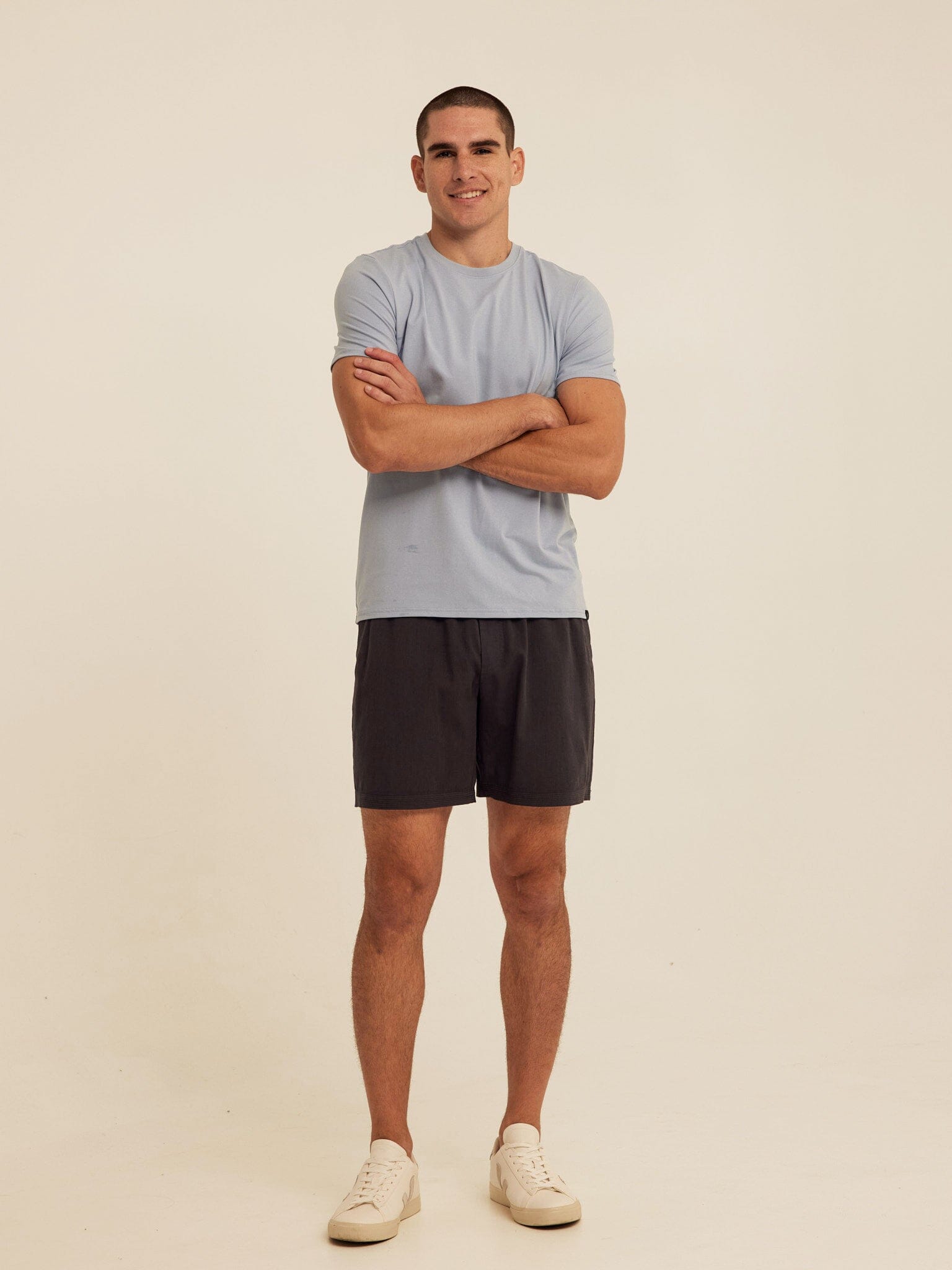 Men's Core Luxe Jersey Crew Neck Tee - Lightweight Everyday Shirt