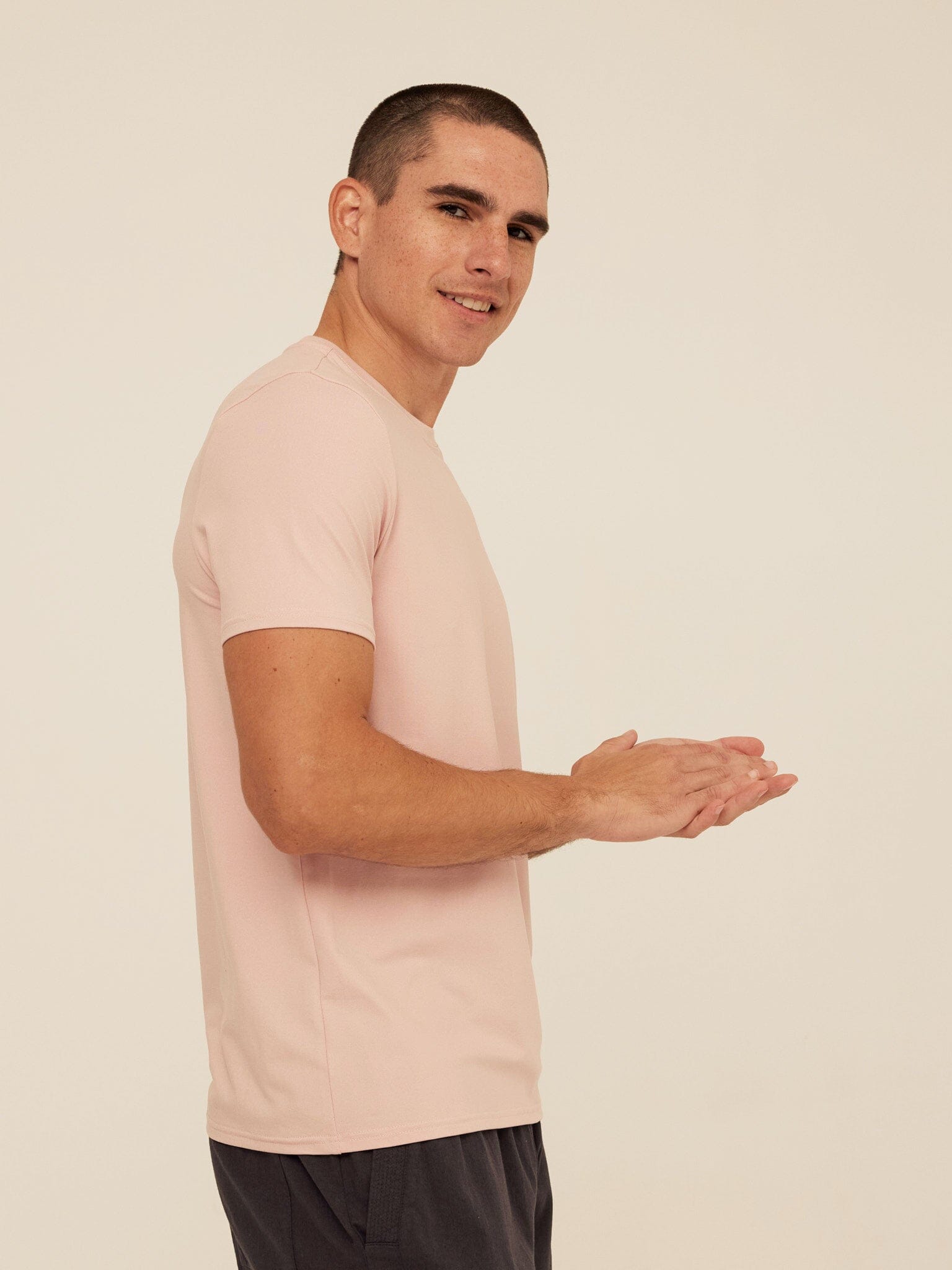 Men's Core Luxe Jersey Crew Neck Tee - Lightweight Everyday Shirt