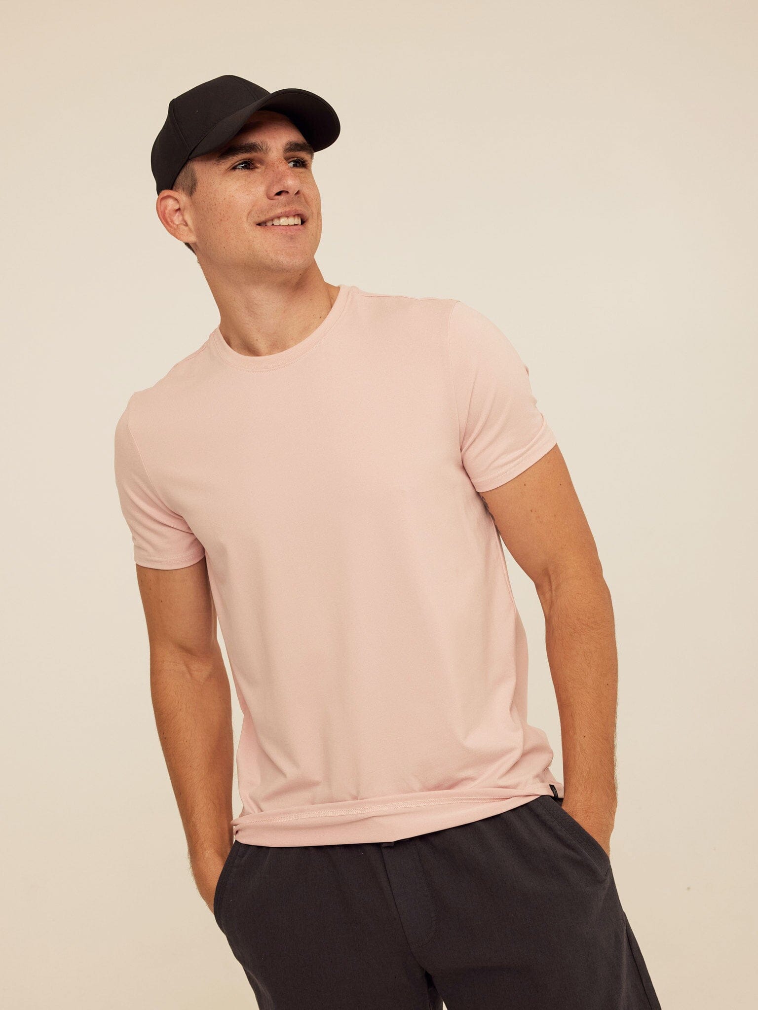 Men's Core Luxe Jersey Crew Neck Tee - Lightweight Everyday Shirt