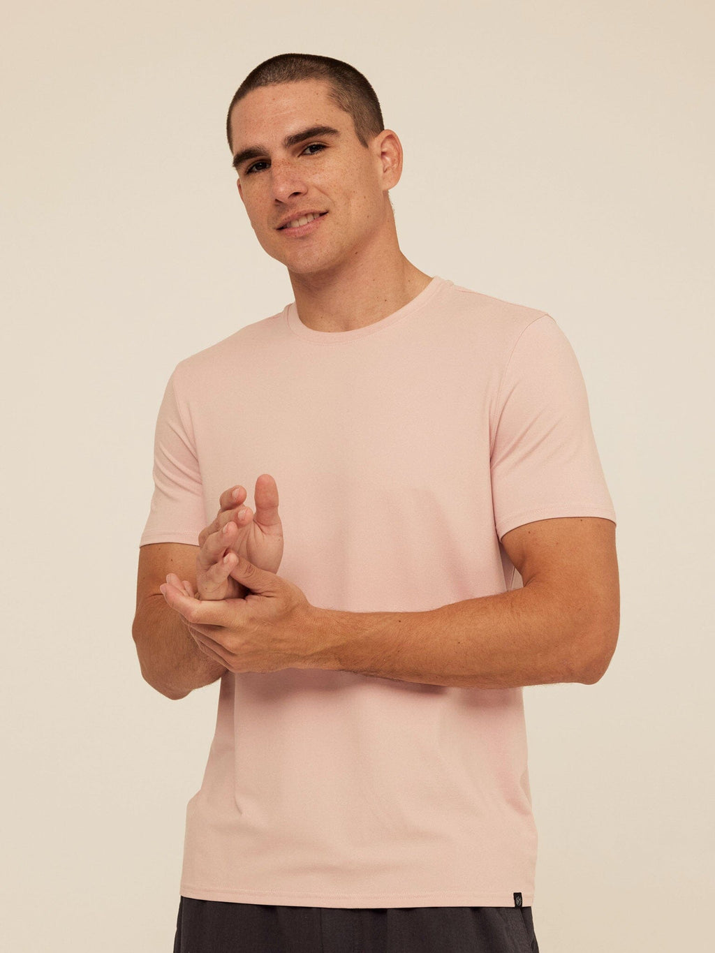 Men's Core Luxe Jersey Crew Neck Tee - Lightweight Everyday Shirt