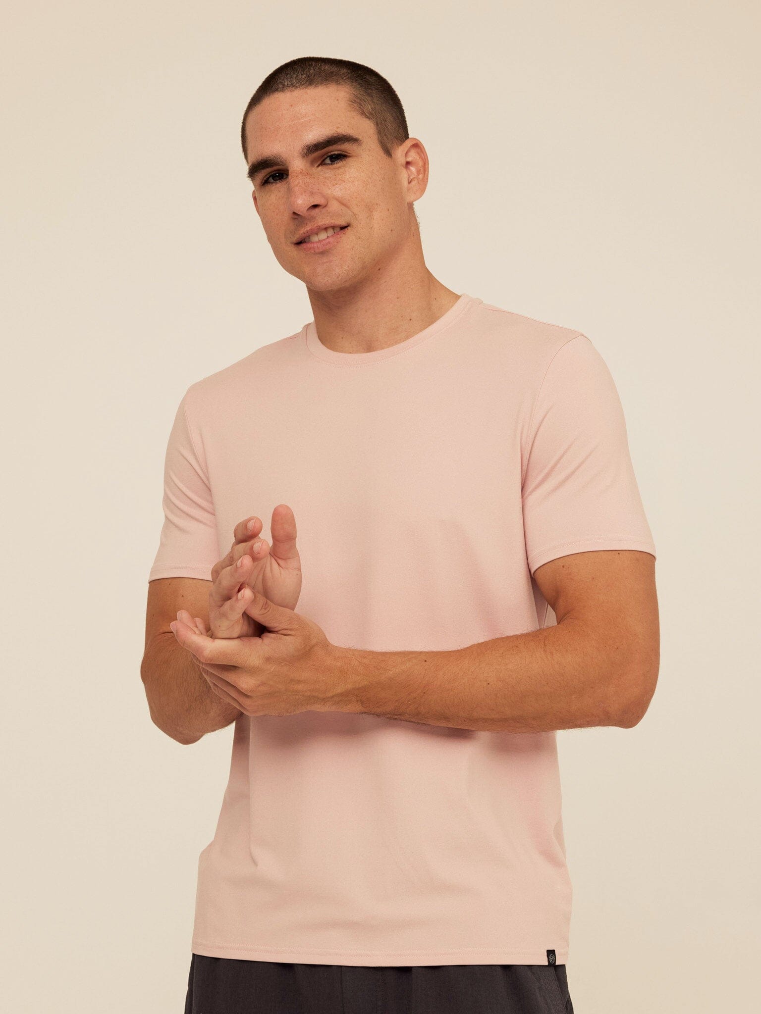 Men's Core Luxe Jersey Crew Neck Tee - Lightweight Everyday Shirt