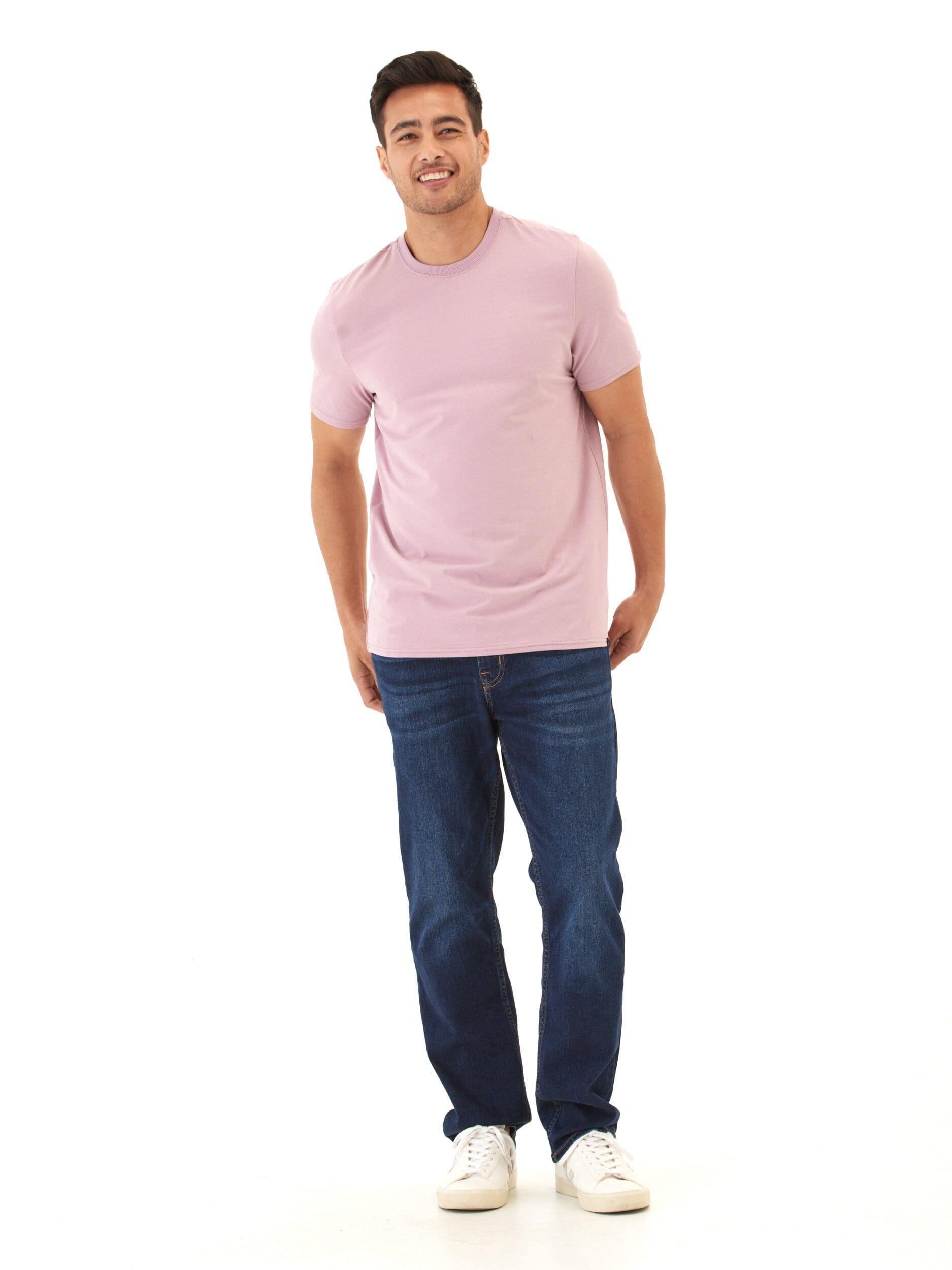 Men's Luxe Jersey Crew Neck T-Shirt in Premium Soft Fabric