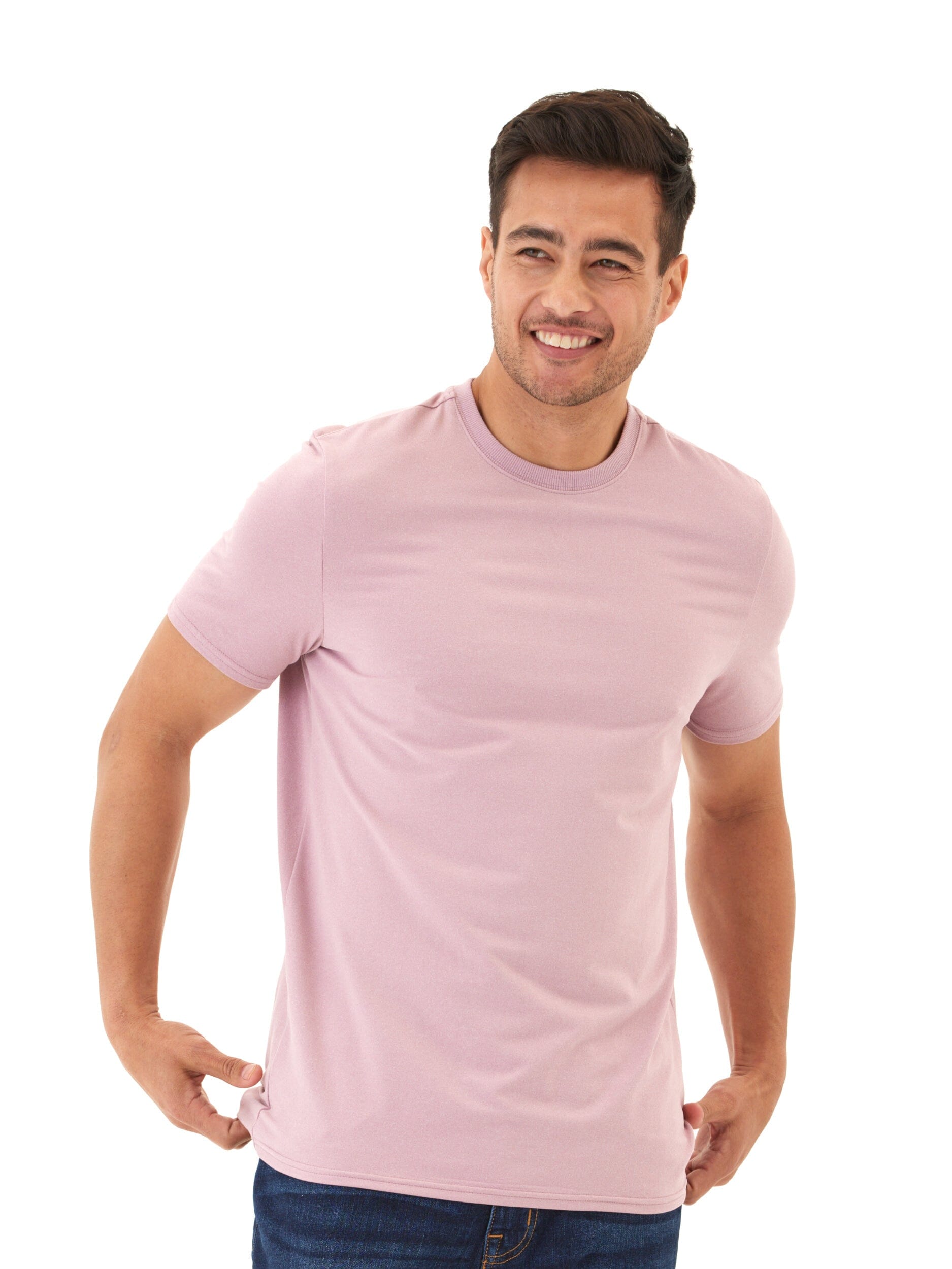 Men's Luxe Jersey Crew Neck T-Shirt in Premium Soft Fabric