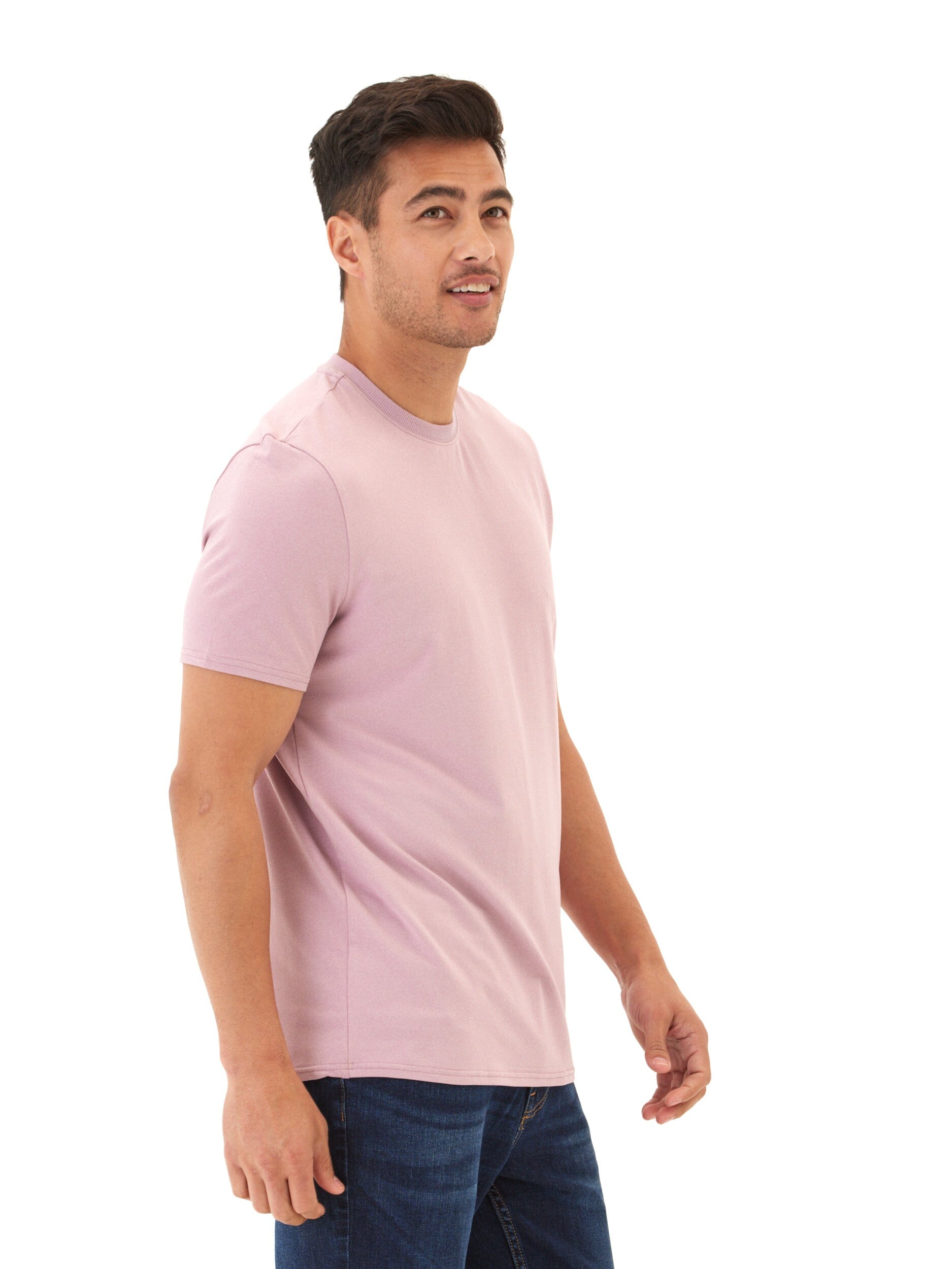 Men's Luxe Jersey Crew Neck T-Shirt in Premium Soft Fabric