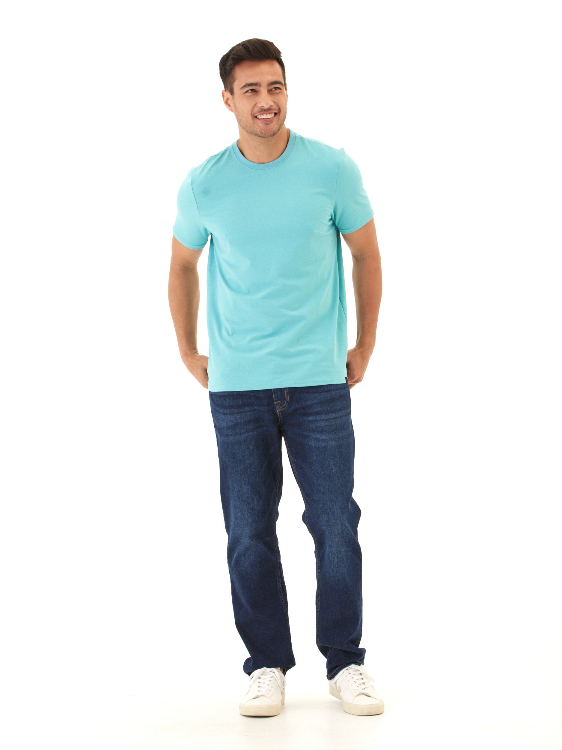 Men's Luxe Jersey Crew Neck T-Shirt in Premium Soft Fabric