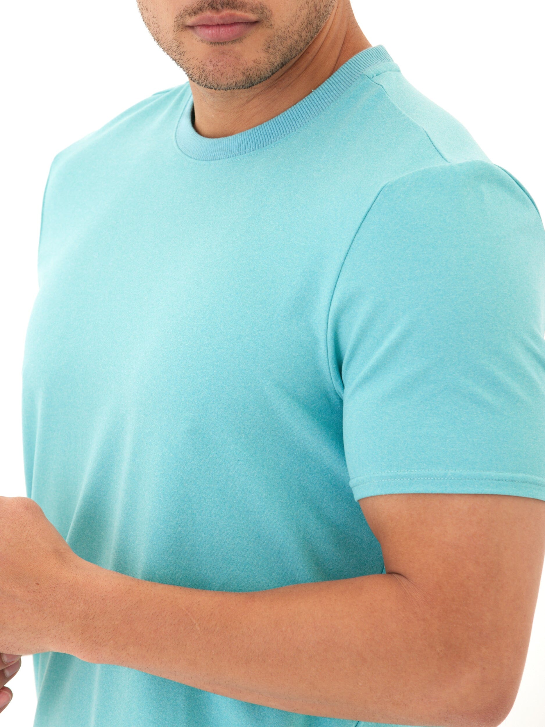 Men's Luxe Jersey Crew Neck T-Shirt in Premium Soft Fabric