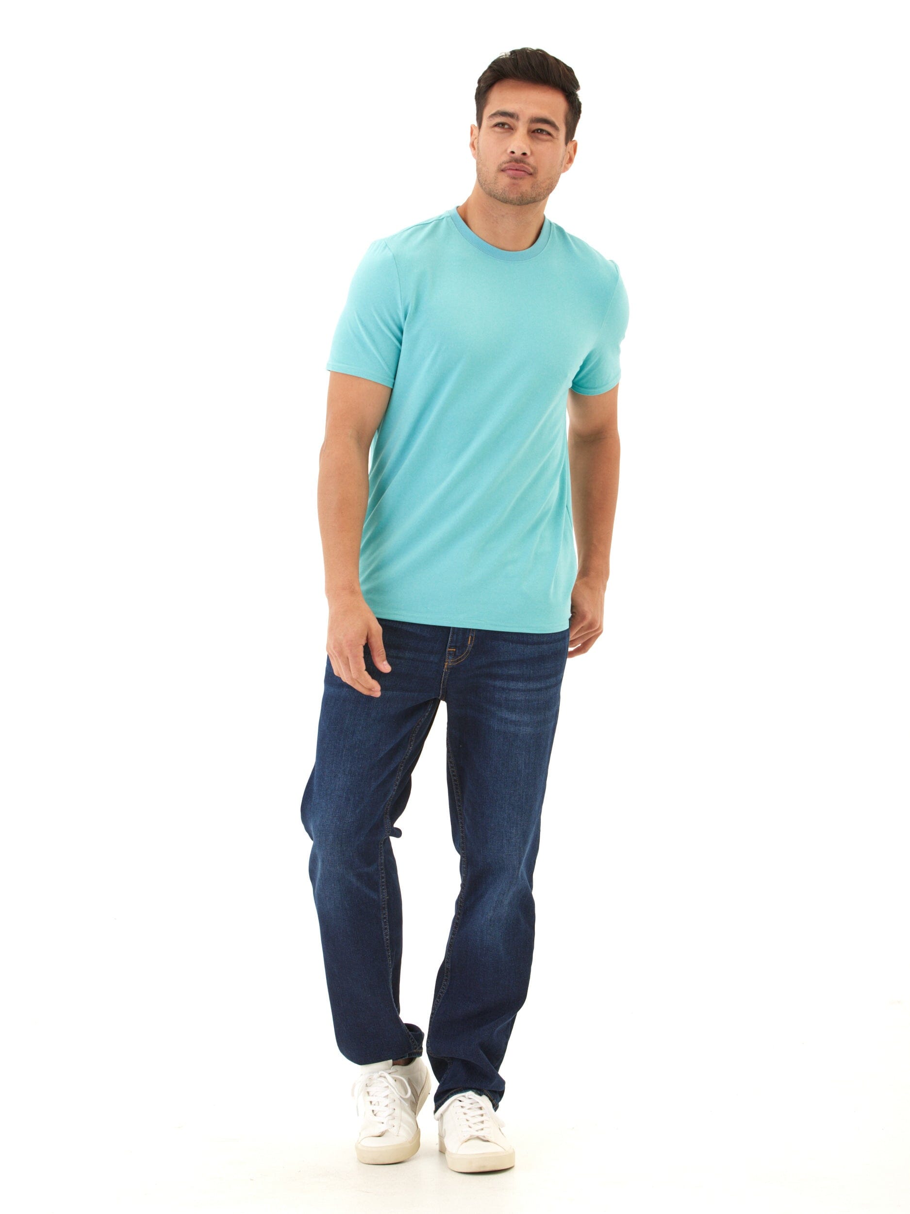 Men's Luxe Jersey Crew Neck T-Shirt in Premium Soft Fabric