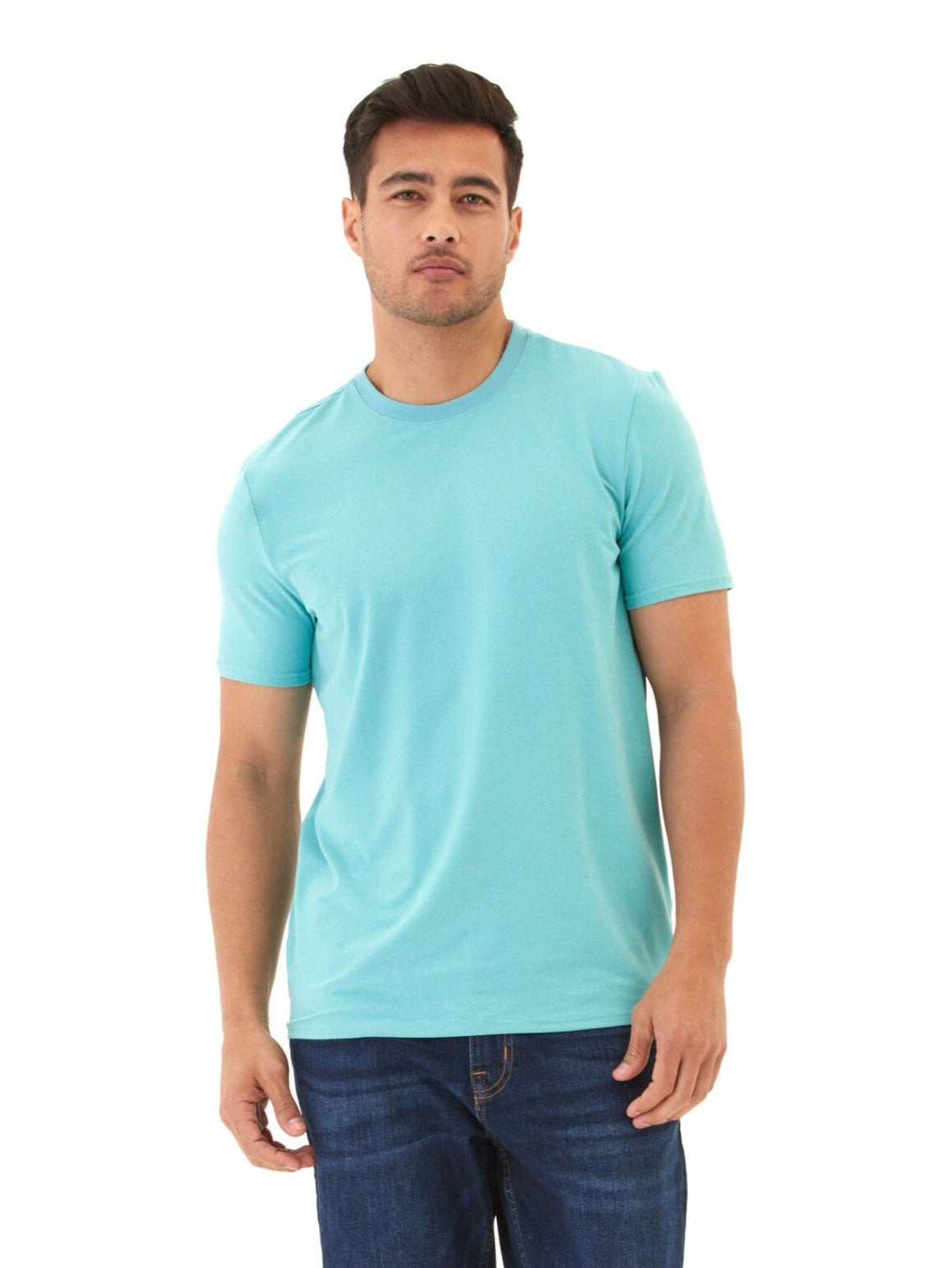 Men's Luxe Jersey Crew Neck T-Shirt in Premium Soft Fabric