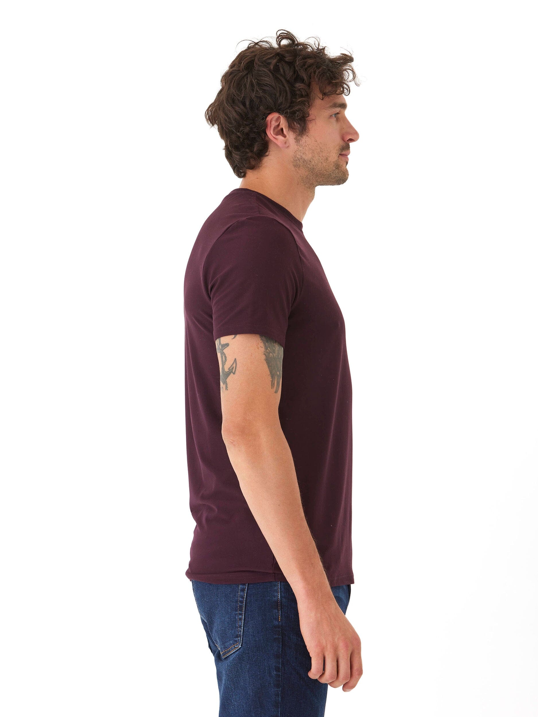Men's Core Luxe Jersey Crew Neck Tee - Lightweight Everyday Shirt