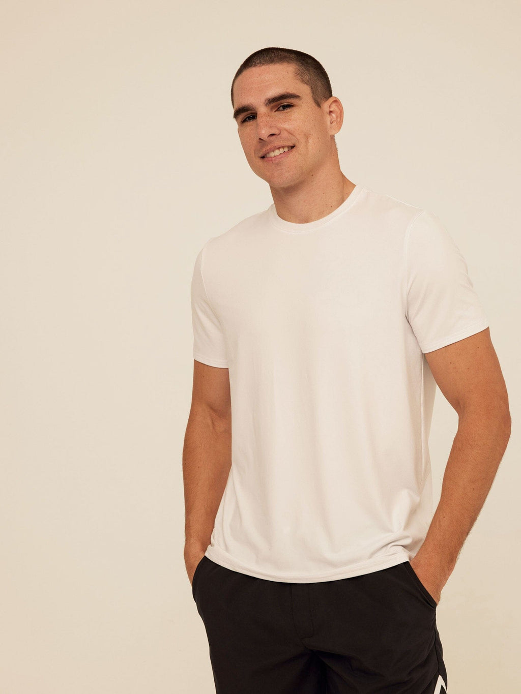 Men's Core Luxe Jersey Crew Neck Tee - Lightweight Everyday Shirt