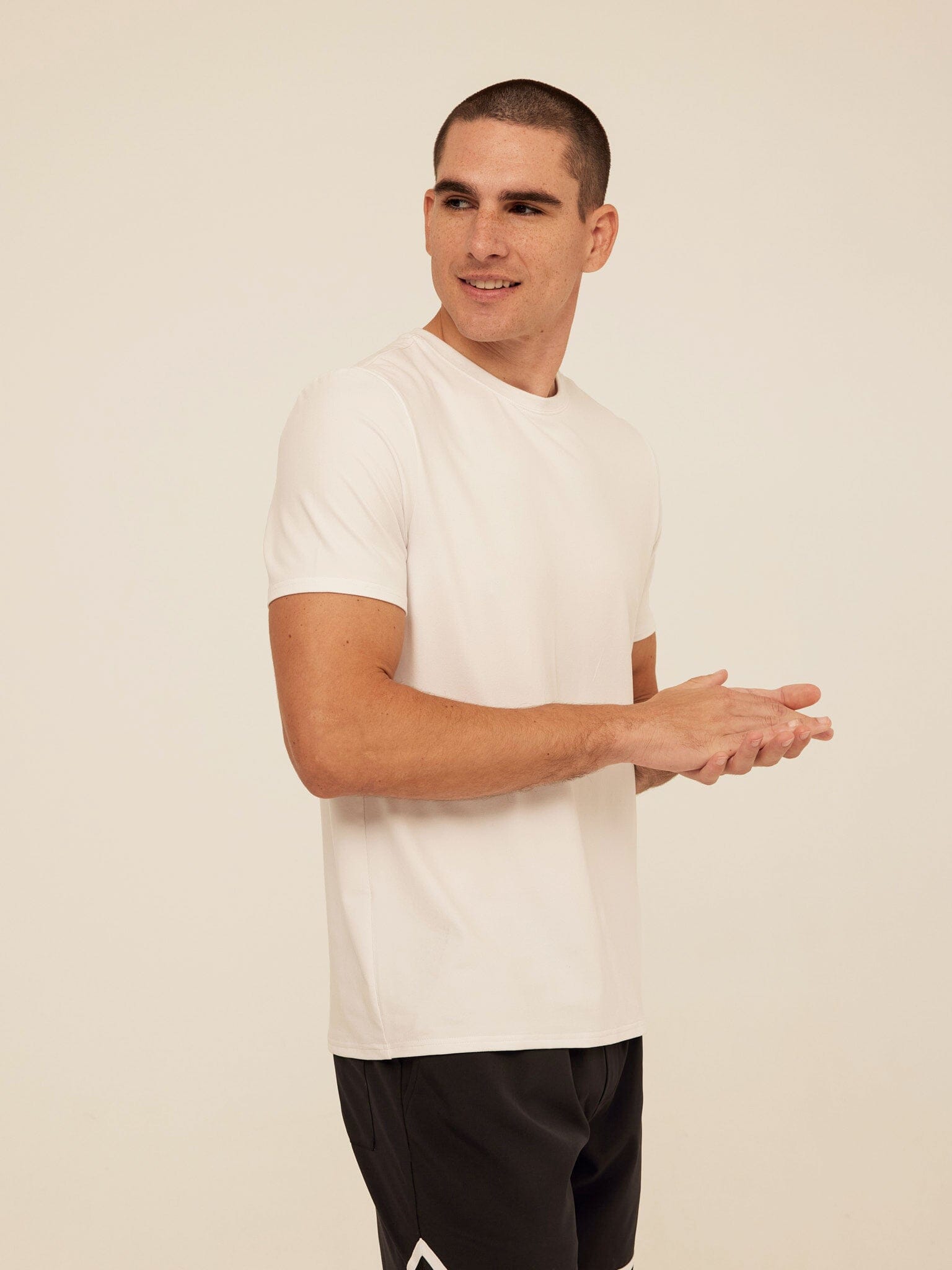 Men's Core Luxe Jersey Crew Neck Tee - Lightweight Everyday Shirt