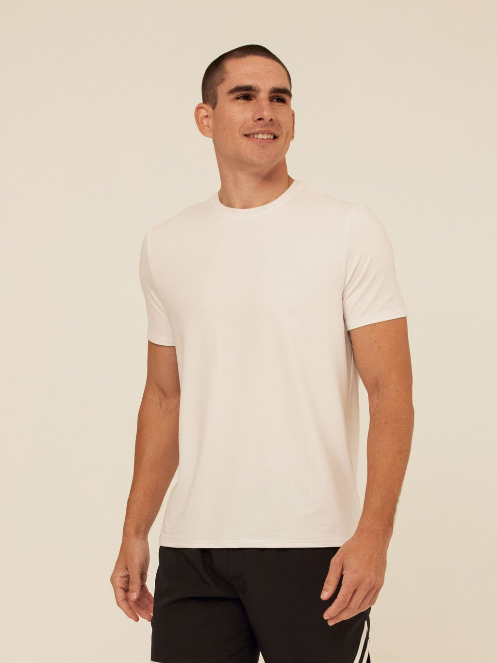 Men's Core Luxe Jersey Crew Neck Tee - Lightweight Everyday Shirt