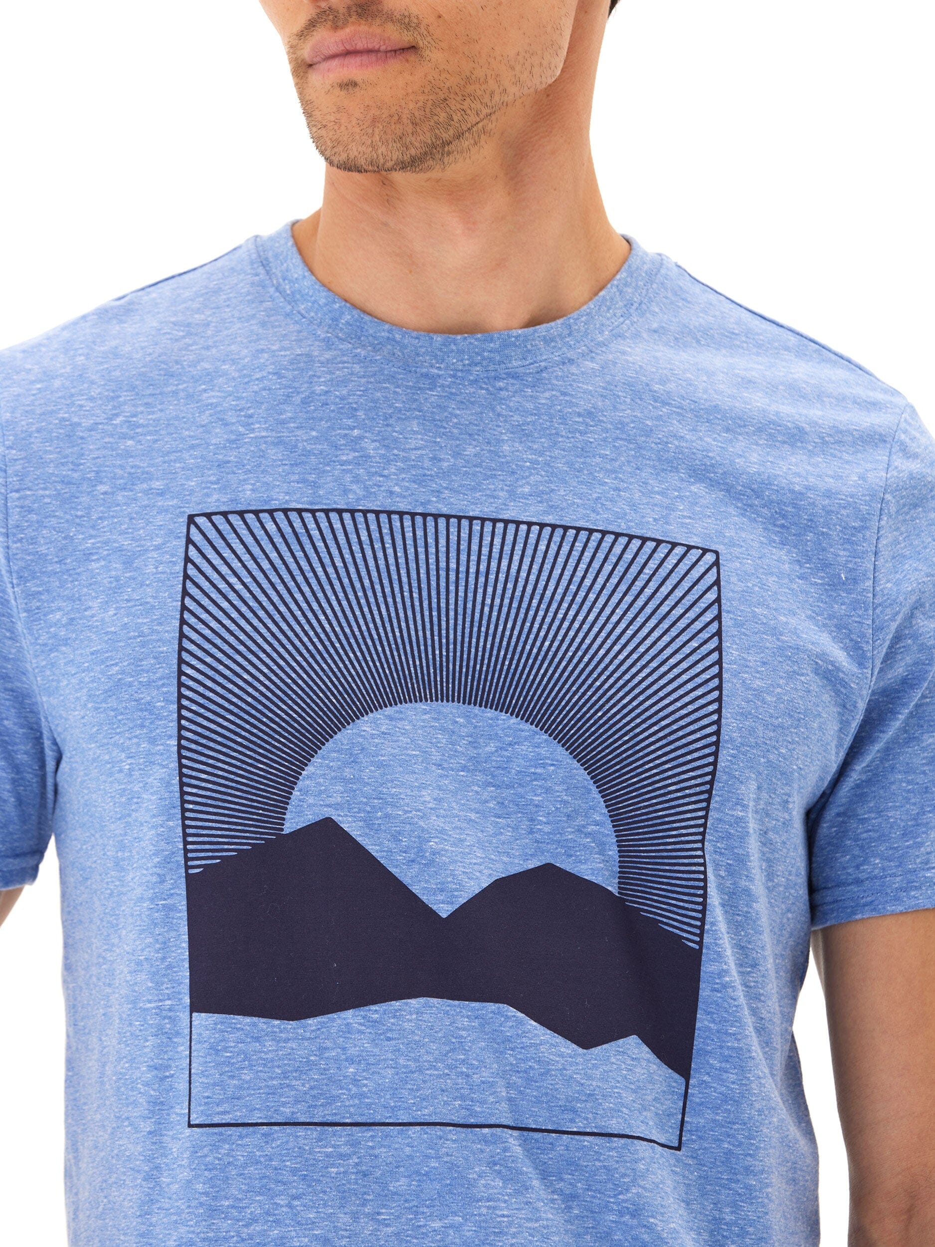 Desert Sunrise Triblend Graphic Tee - Soft Men's Knit T-Shirt
