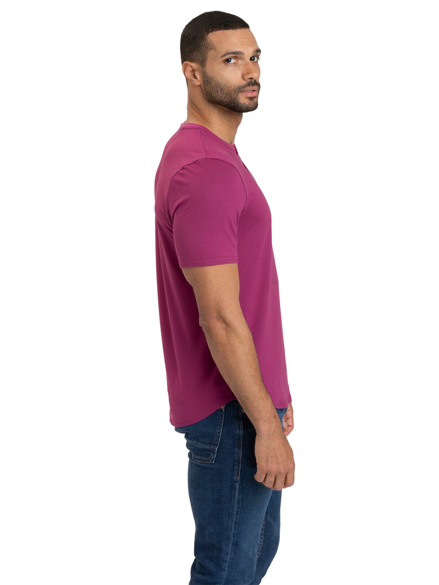 Luxe Jersey 2 Button Henley Shirt – Soft Everyday Essential Tee