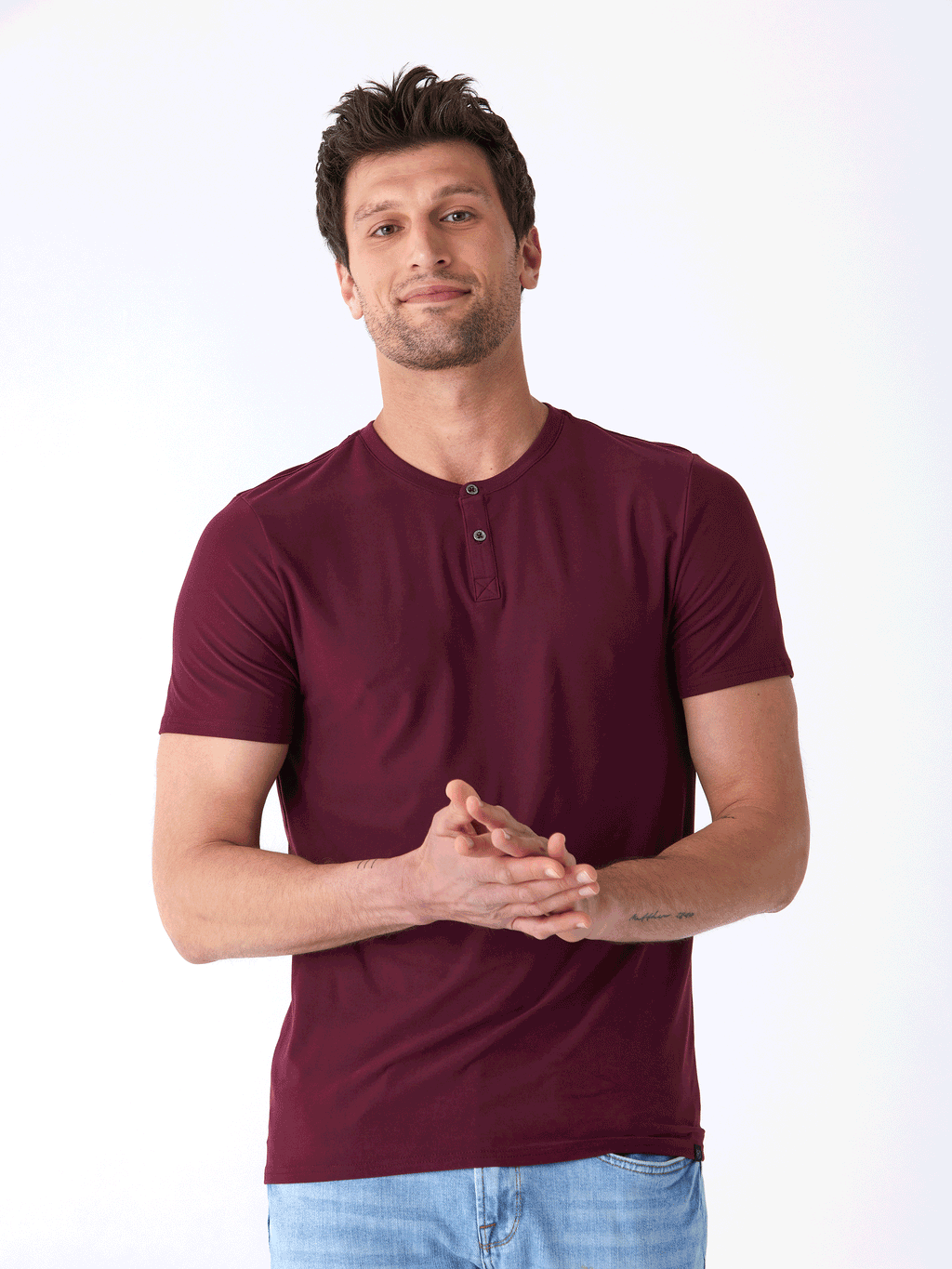 Frederick Luxe Jersey 2 Button Henley