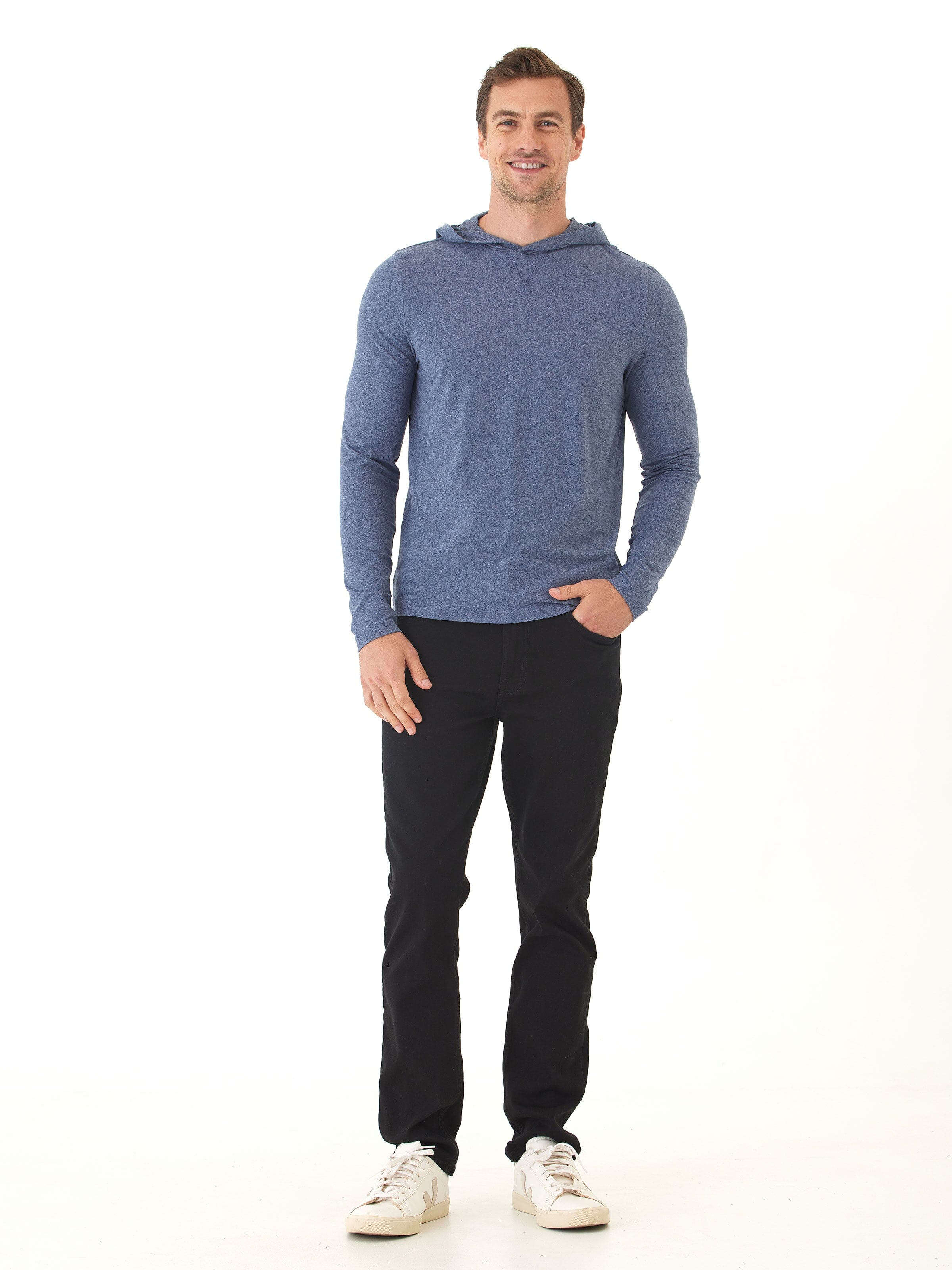 Malone Luxe Jersey Pullover T-Shirt Hoodie for Men