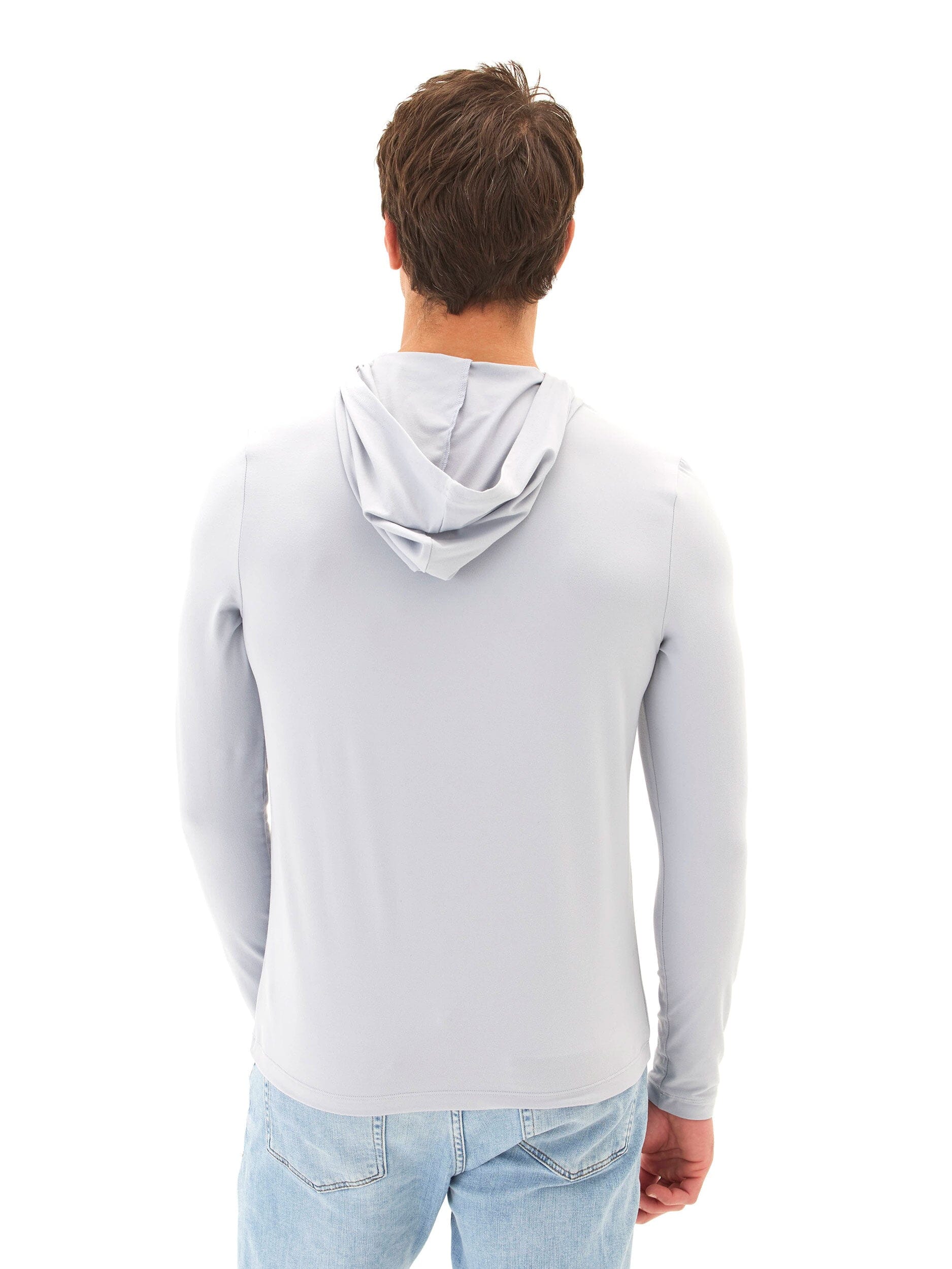Malone Luxe Jersey Pullover T-Shirt Hoodie in Double Brushed Fabric
