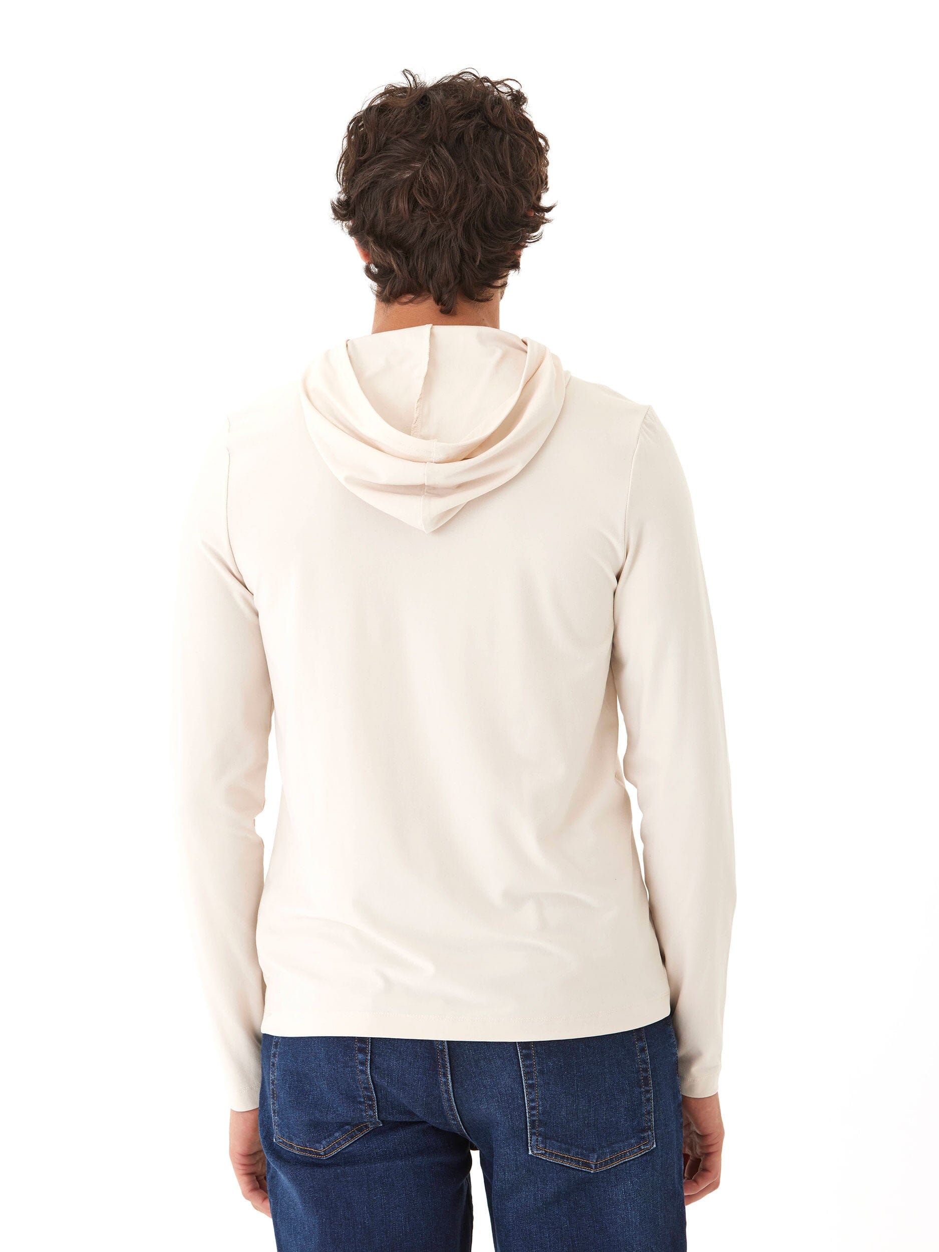 Luxe Jersey Pullover T-Shirt Hoodie - Soft Recycled Blend
